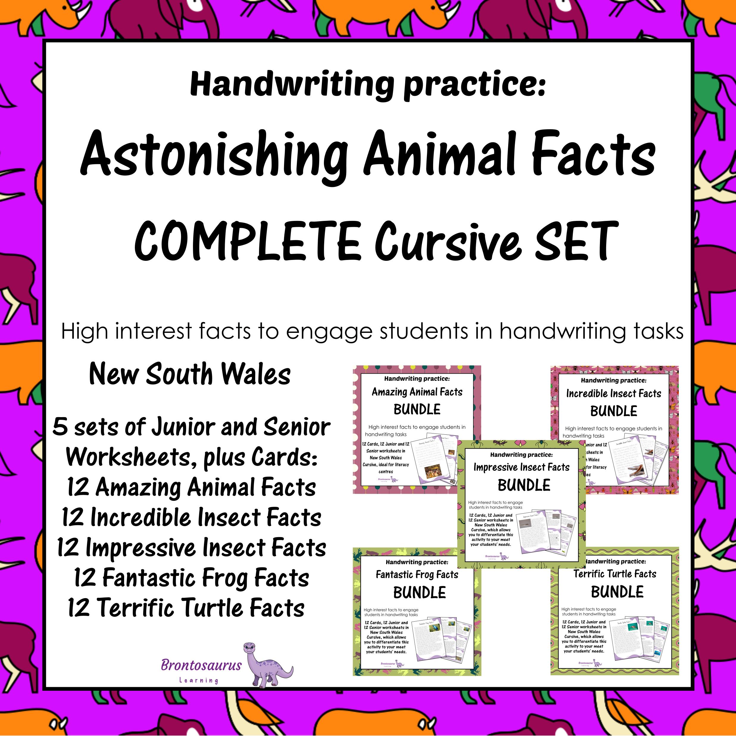 Animals Cursive Set cover image