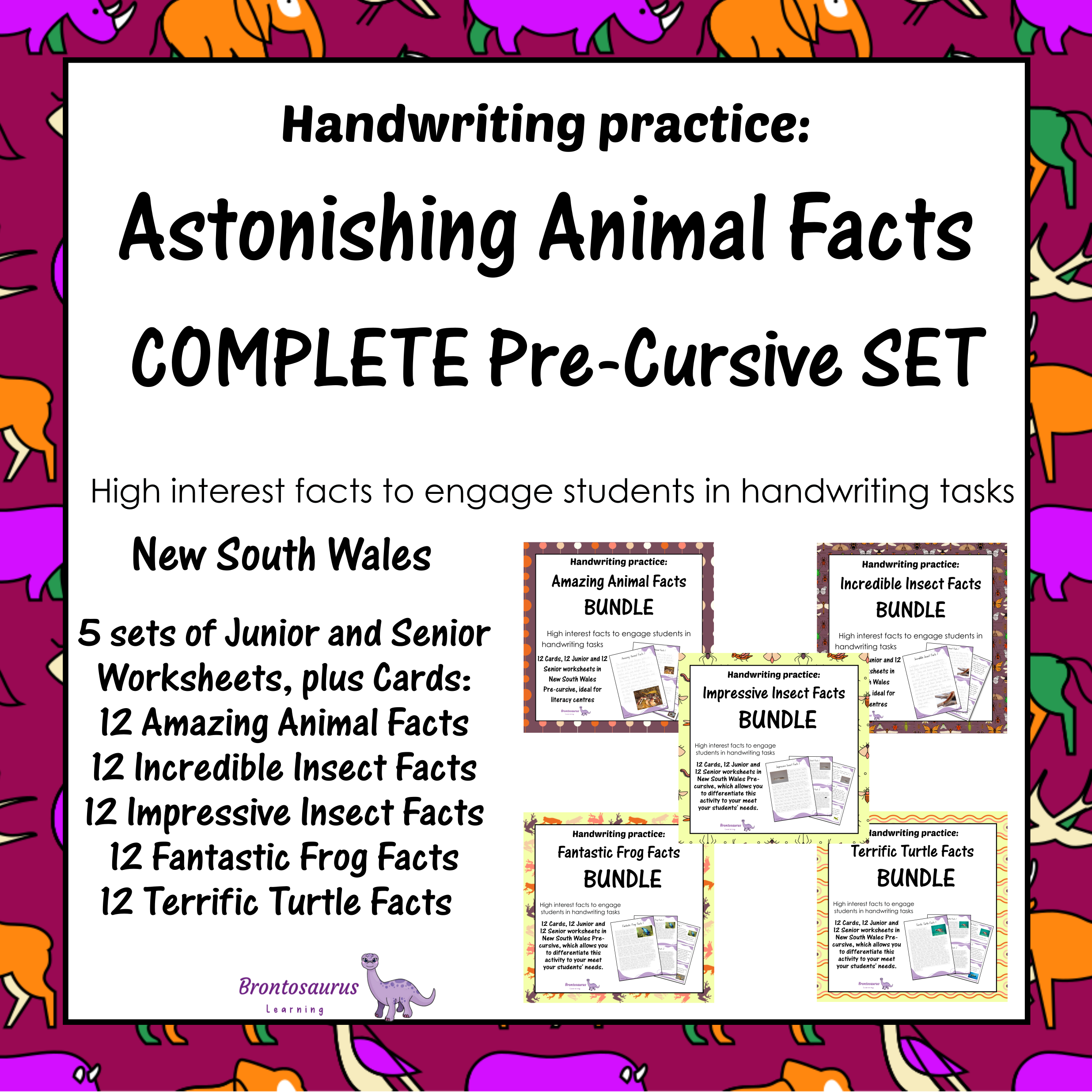 Animals Pre-cursive Set cover image
