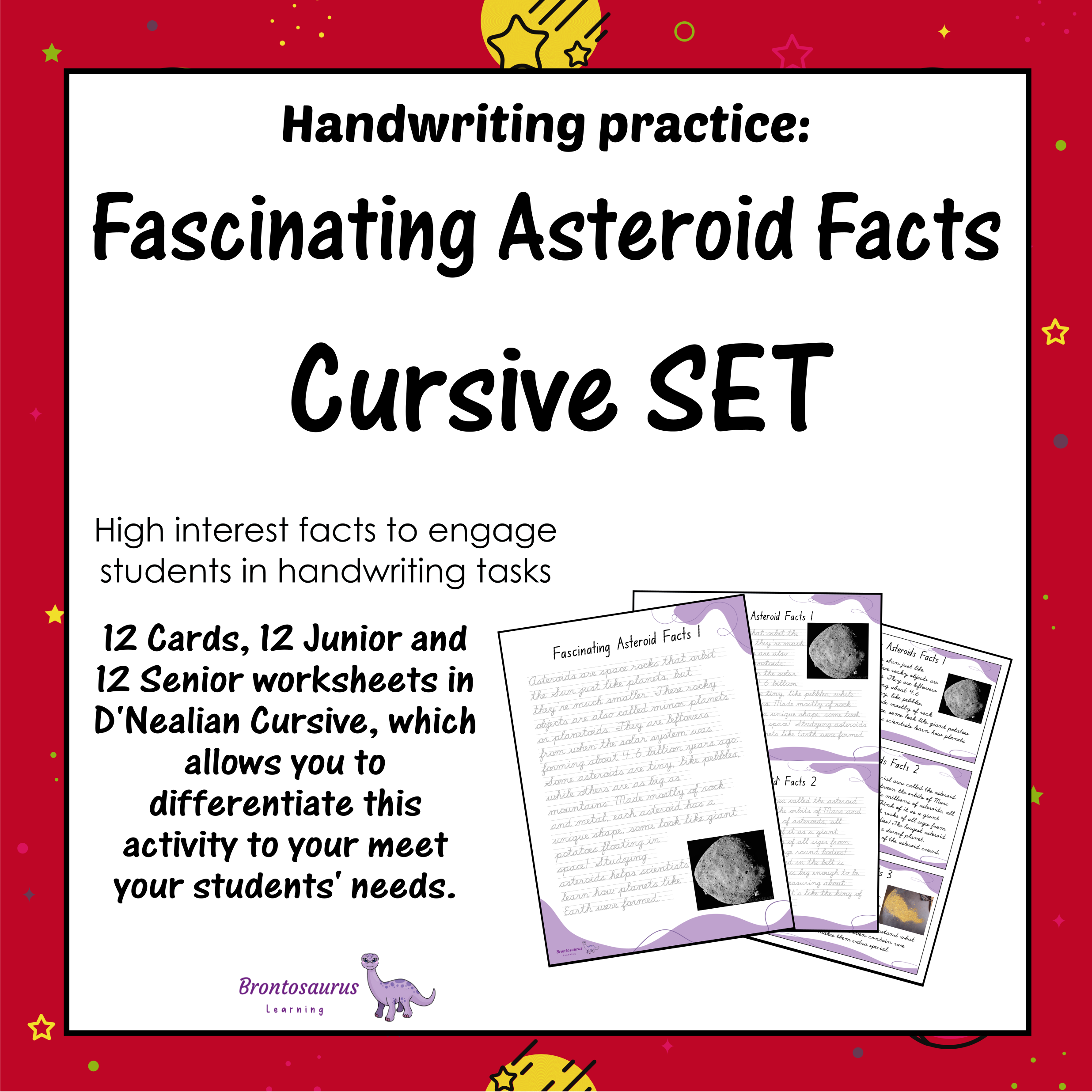 ASTEROIDS Cursive Set cover image