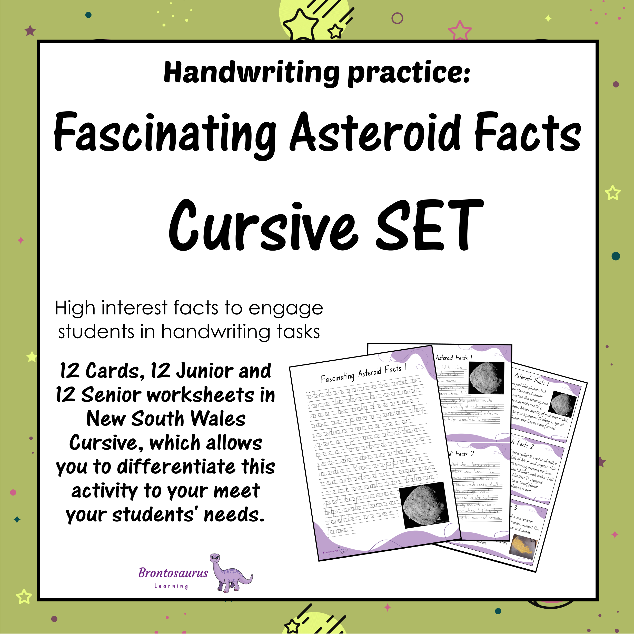 ASTEROIDS Cursive Set cover image