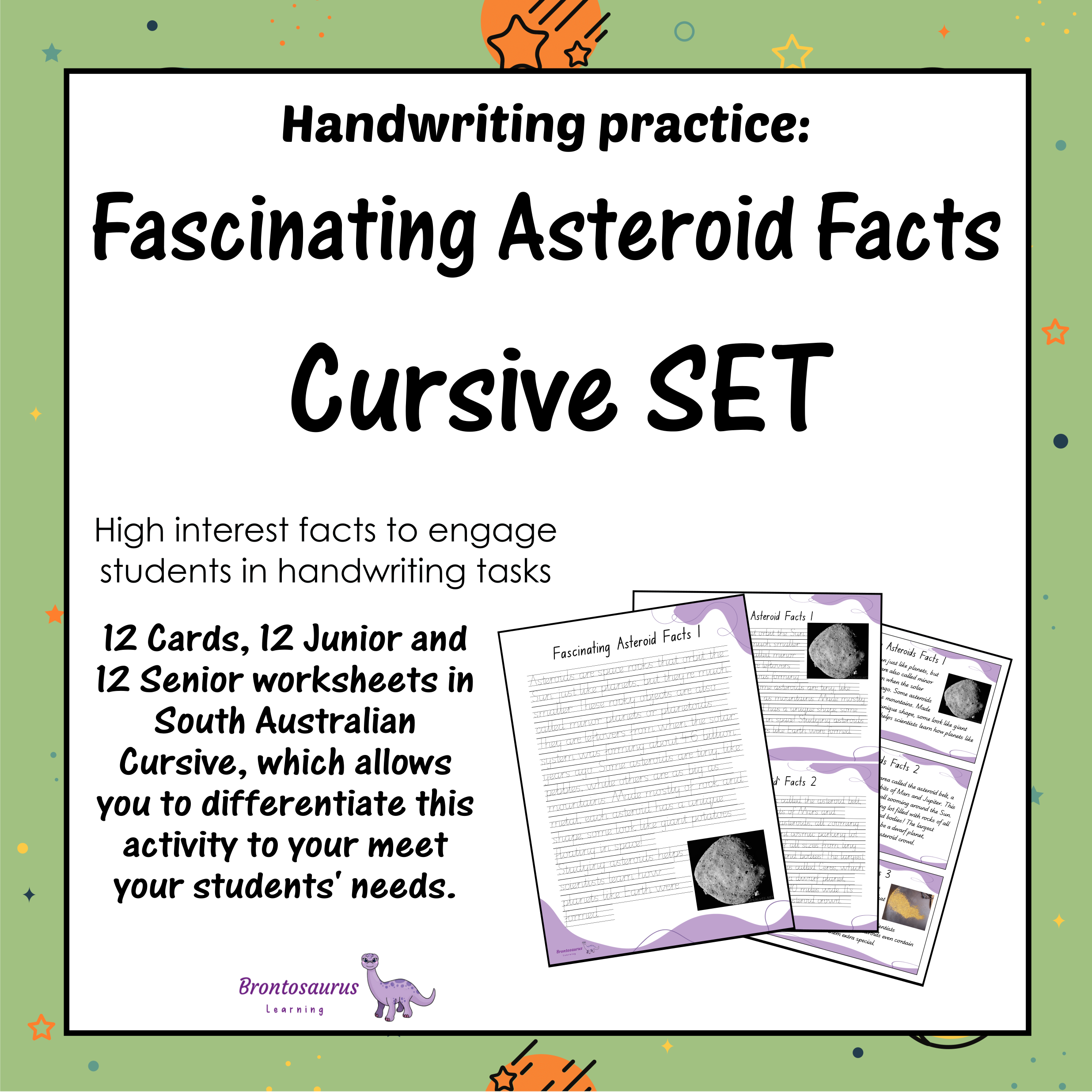 ASTEROIDS Cursive Set cover image