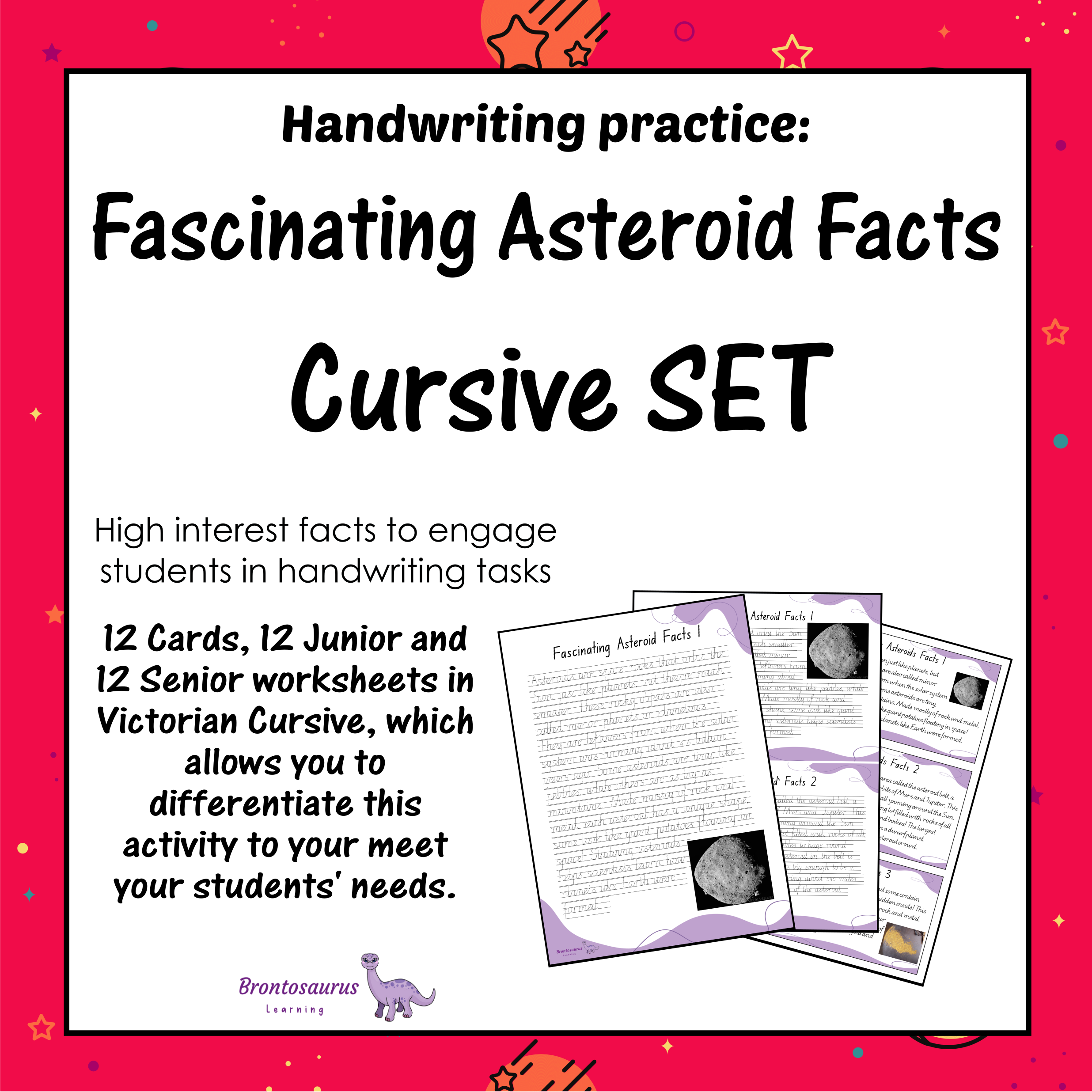 ASTEROIDS Cursive Set cover image