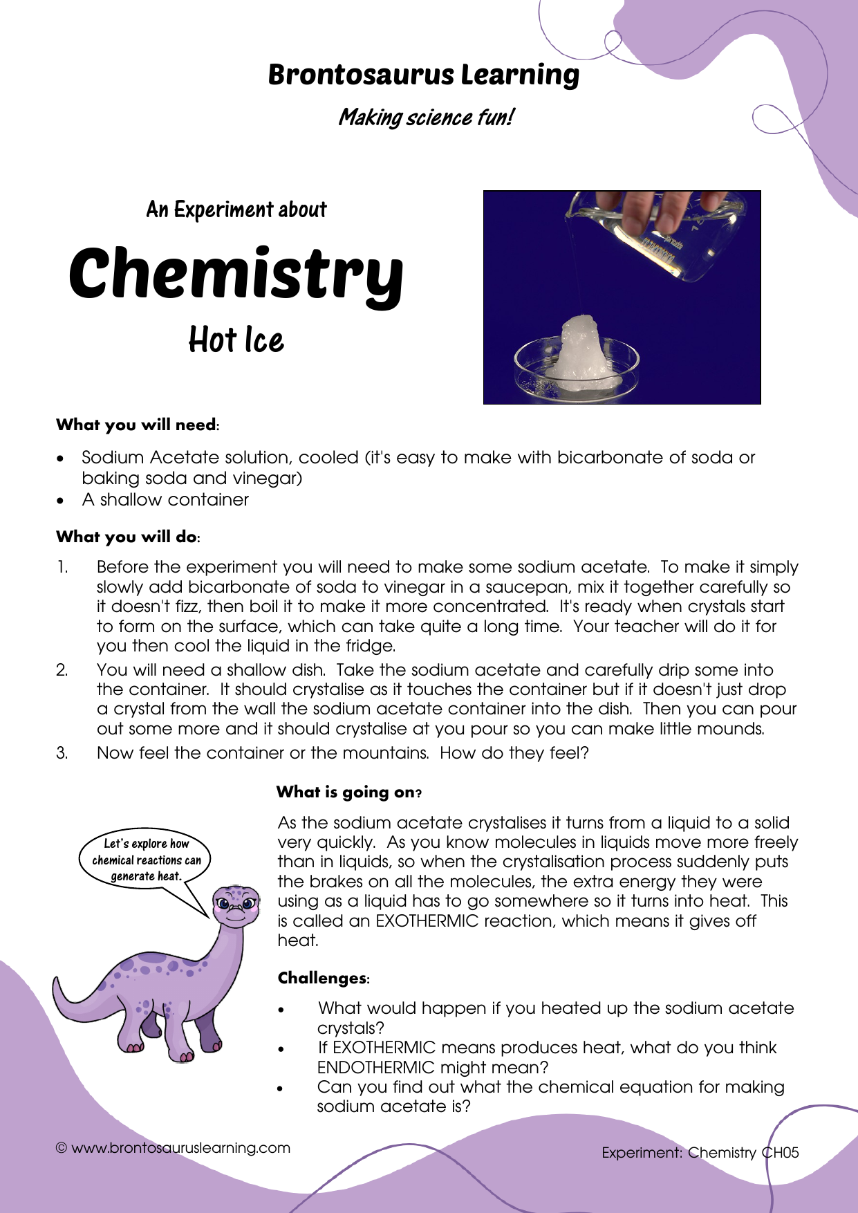 draft 6 Chemistry Experiment: Chemical Heat