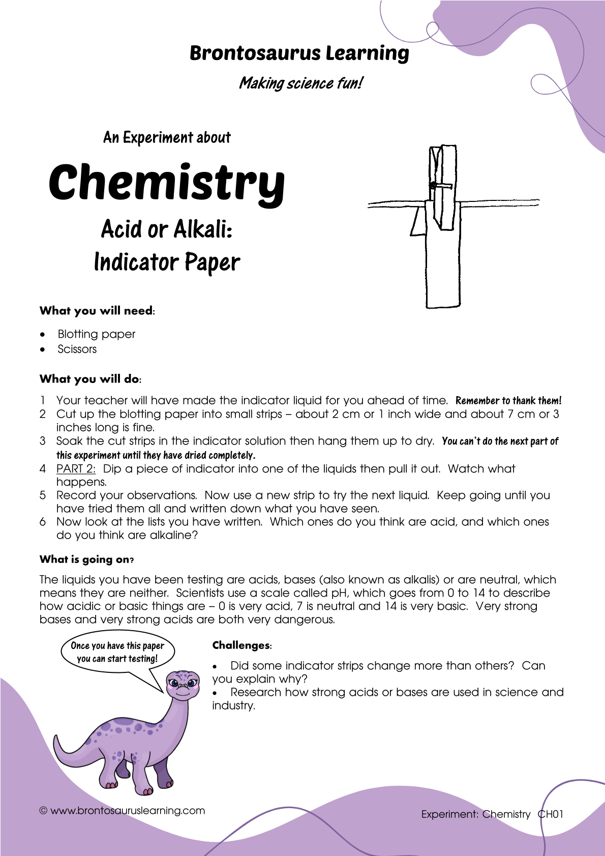 draft 2 Chemistry Experiment: DIY Indicator Paper