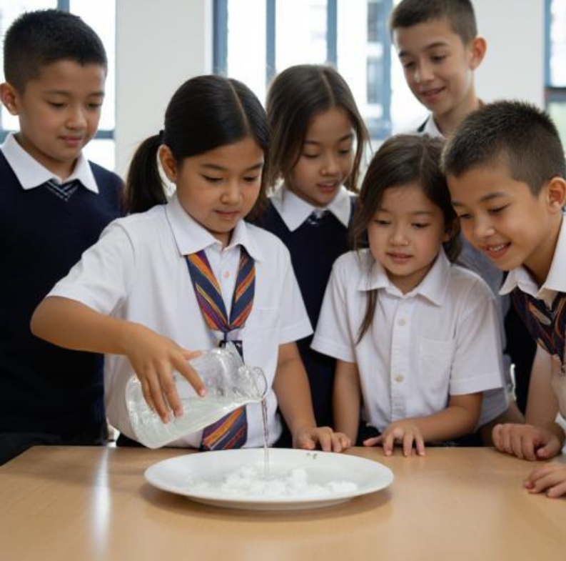 Activity photo for Chemical Heat, a hands-on chemistry science resource.