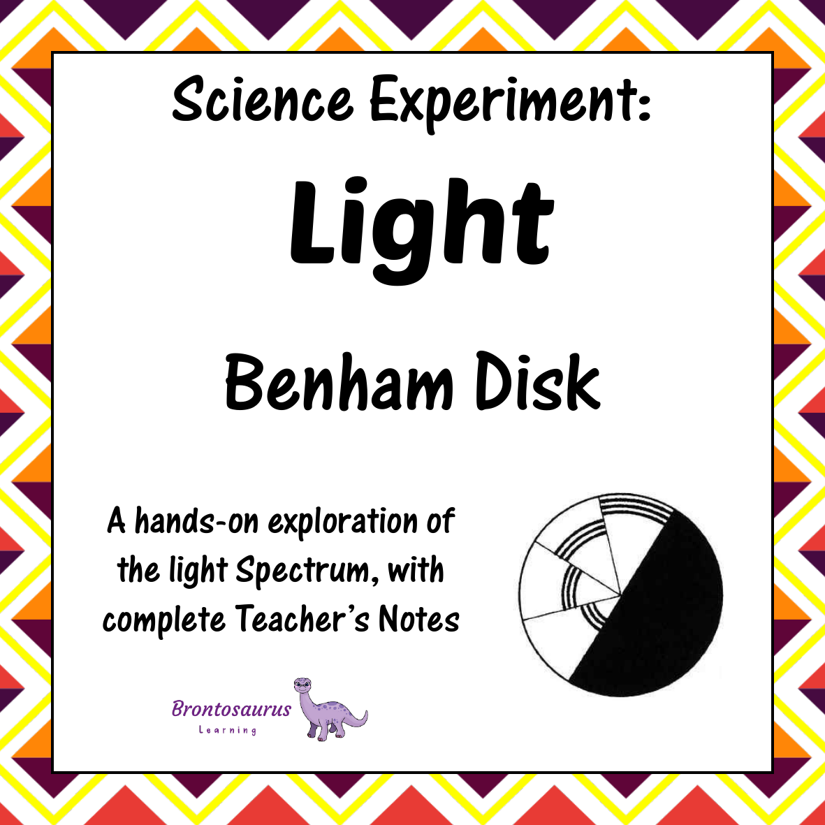 Light Experiments 10 Light Experiment: Benham Disk