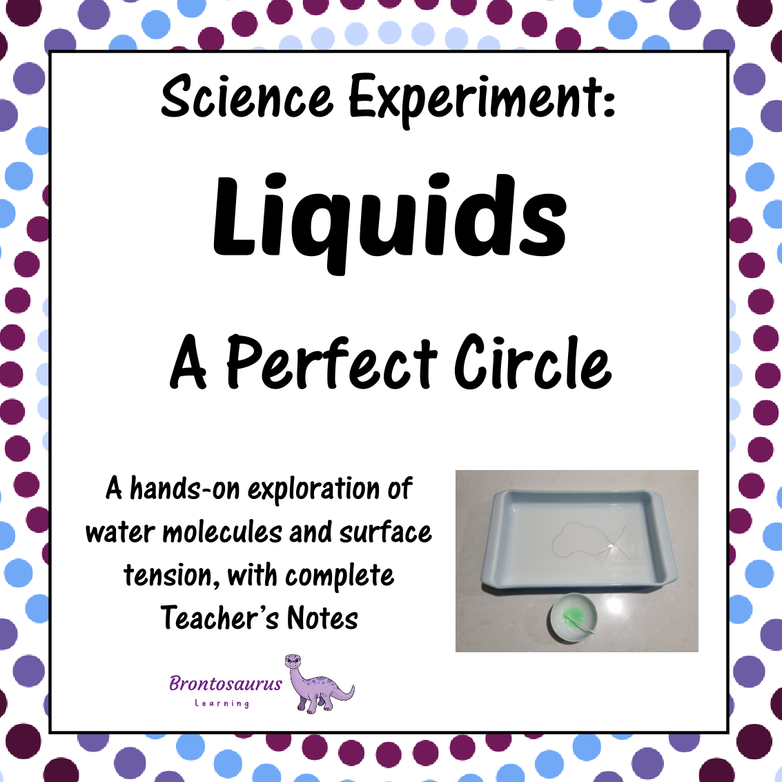 Liquids Experiments 10 Liquids Experiment: Surface Tension - Perfect Circle
