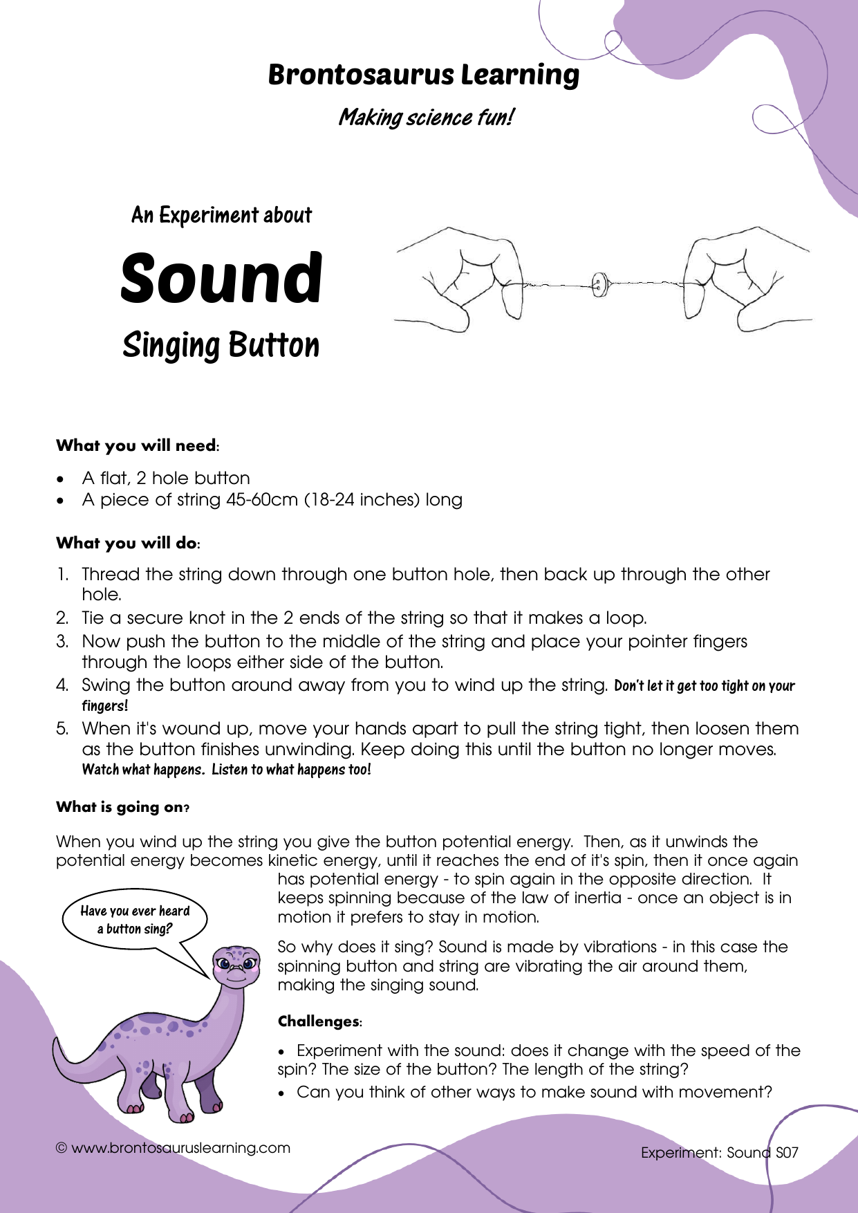 Sound Experiment S08: Sound Insulation 2 Student resource page preview for Sound Experiment: Sound Insulation