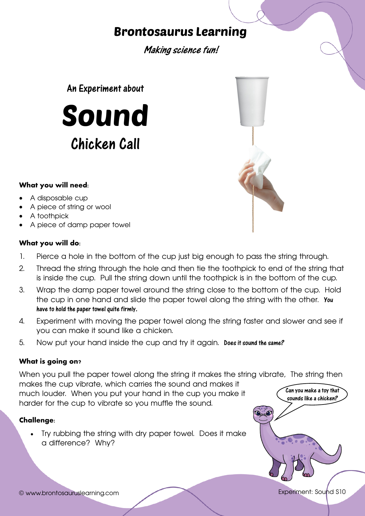 Student resource page preview for Weather Experiment: Types of Weather