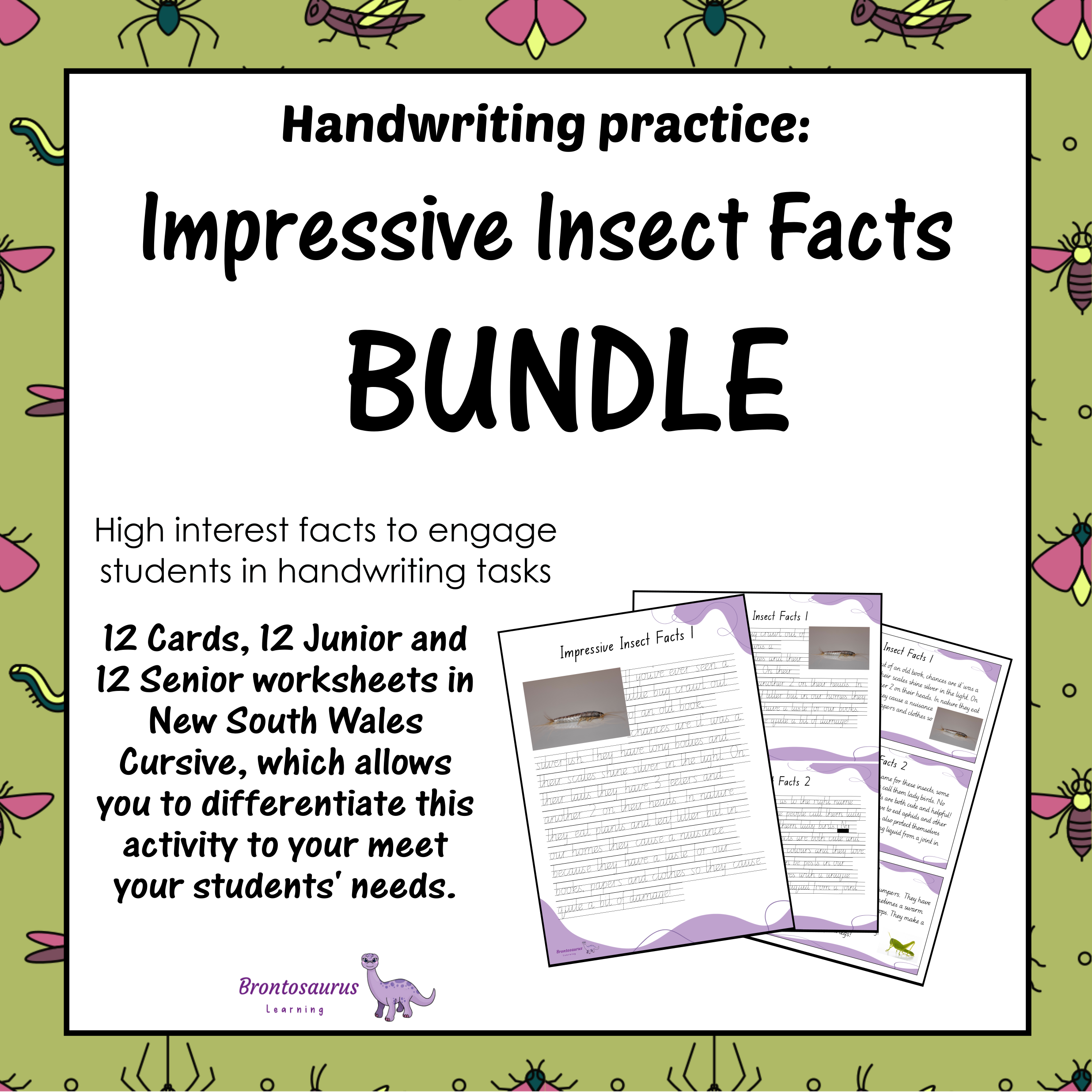INSECTS1 Cursive Set cover image