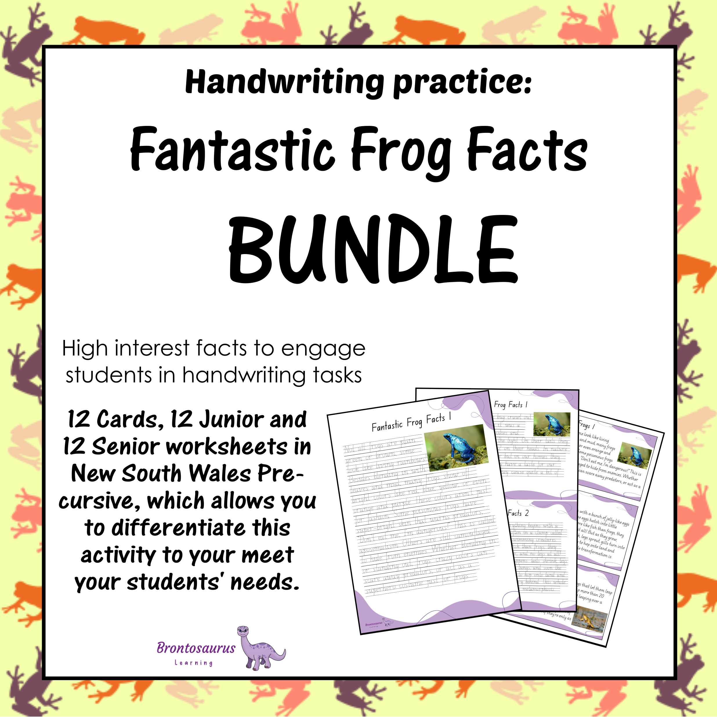 Frogs Pre-cursive Set cover image
