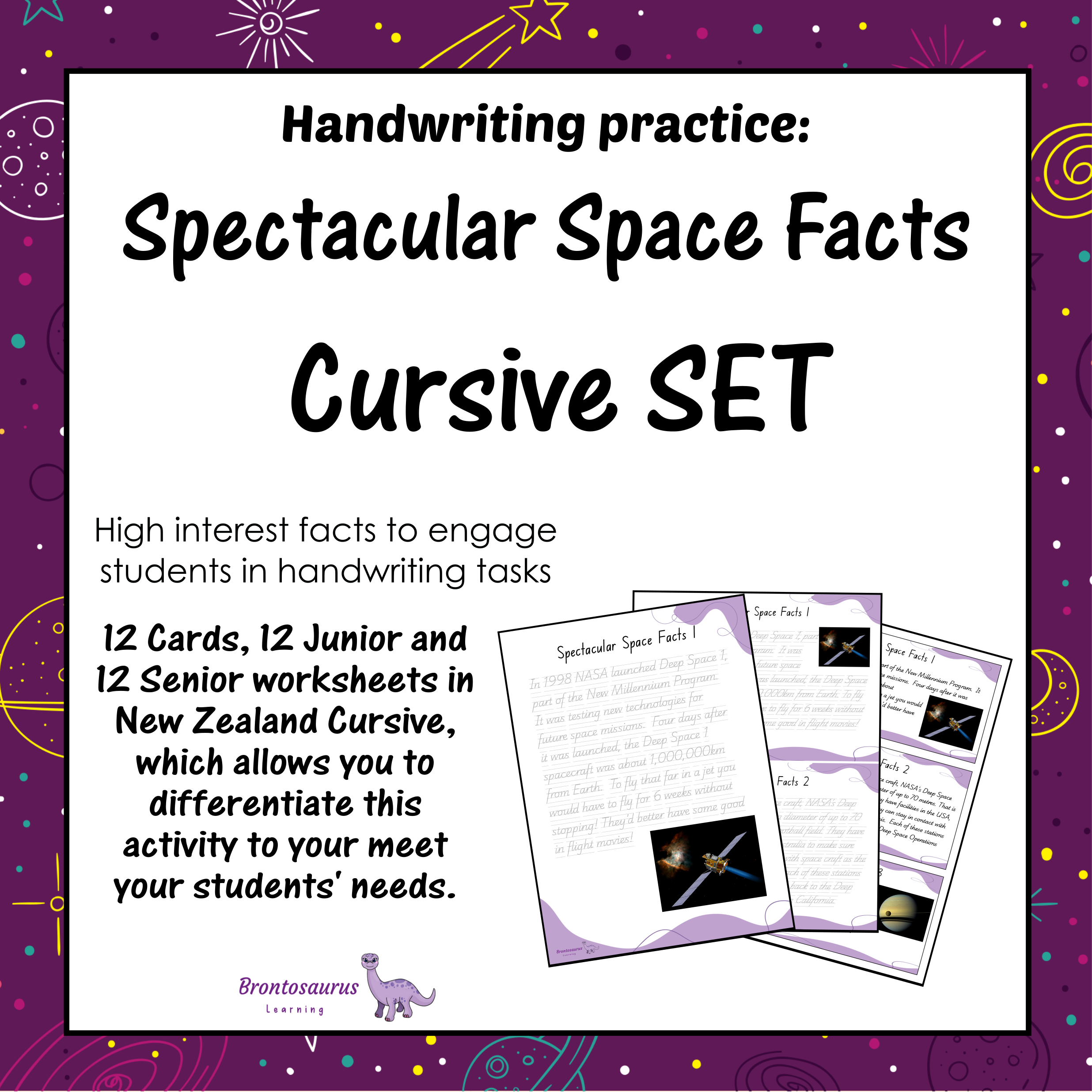New Zealand Space 4 SPACE Cursive Set cover image