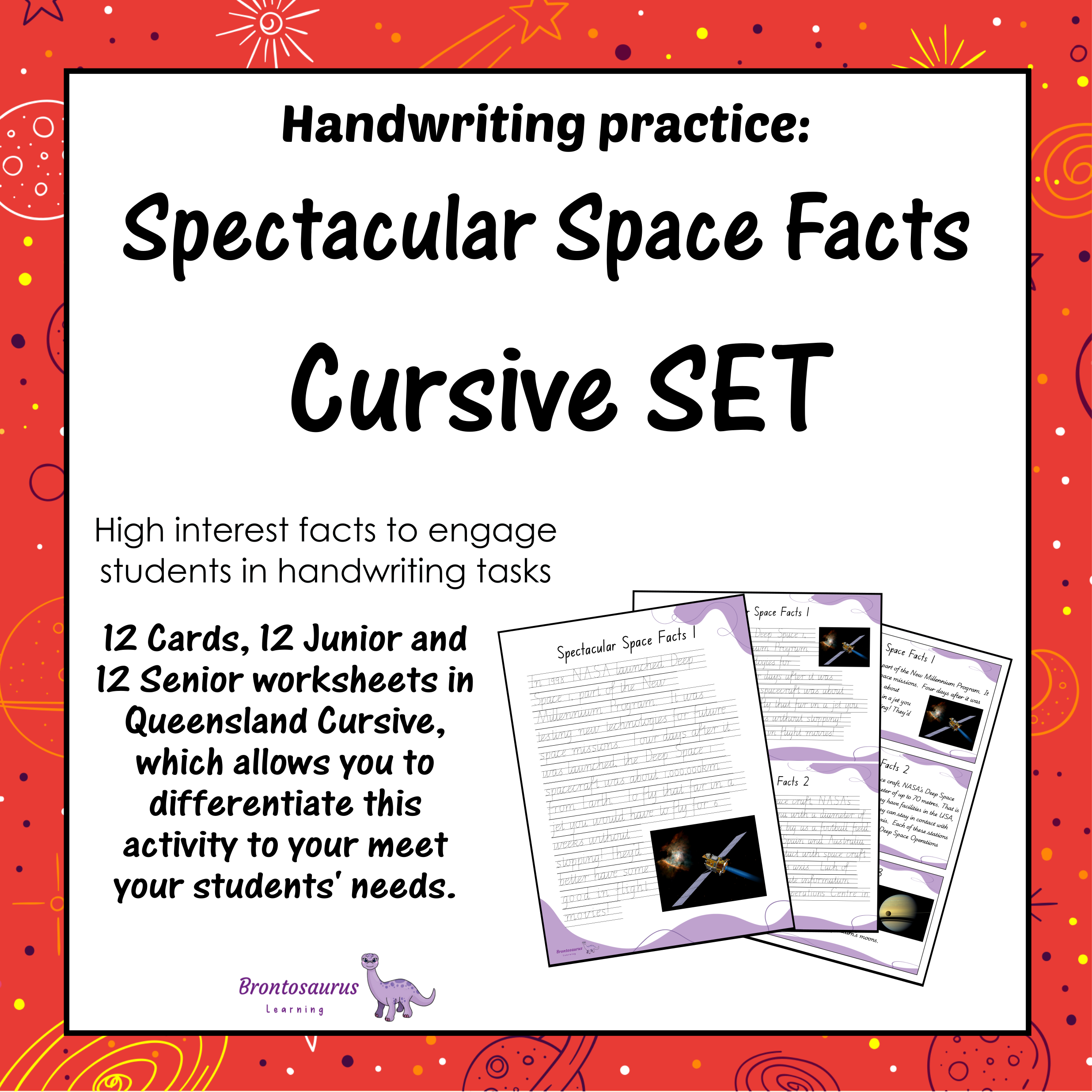 Queensland Space 5 SPACE Cursive Set cover image