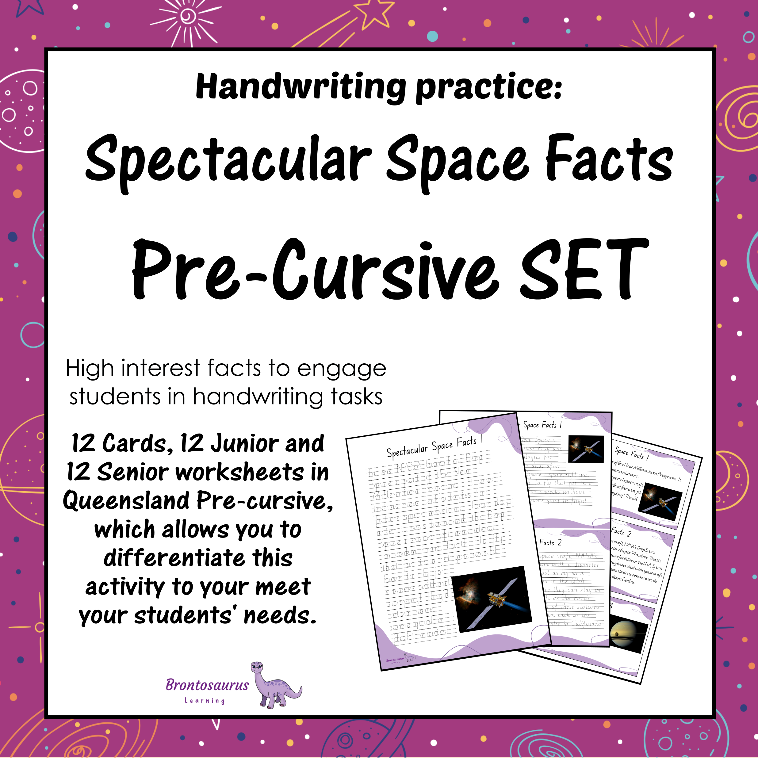 Queensland Space 4 SPACE Pre-cursive Set cover image