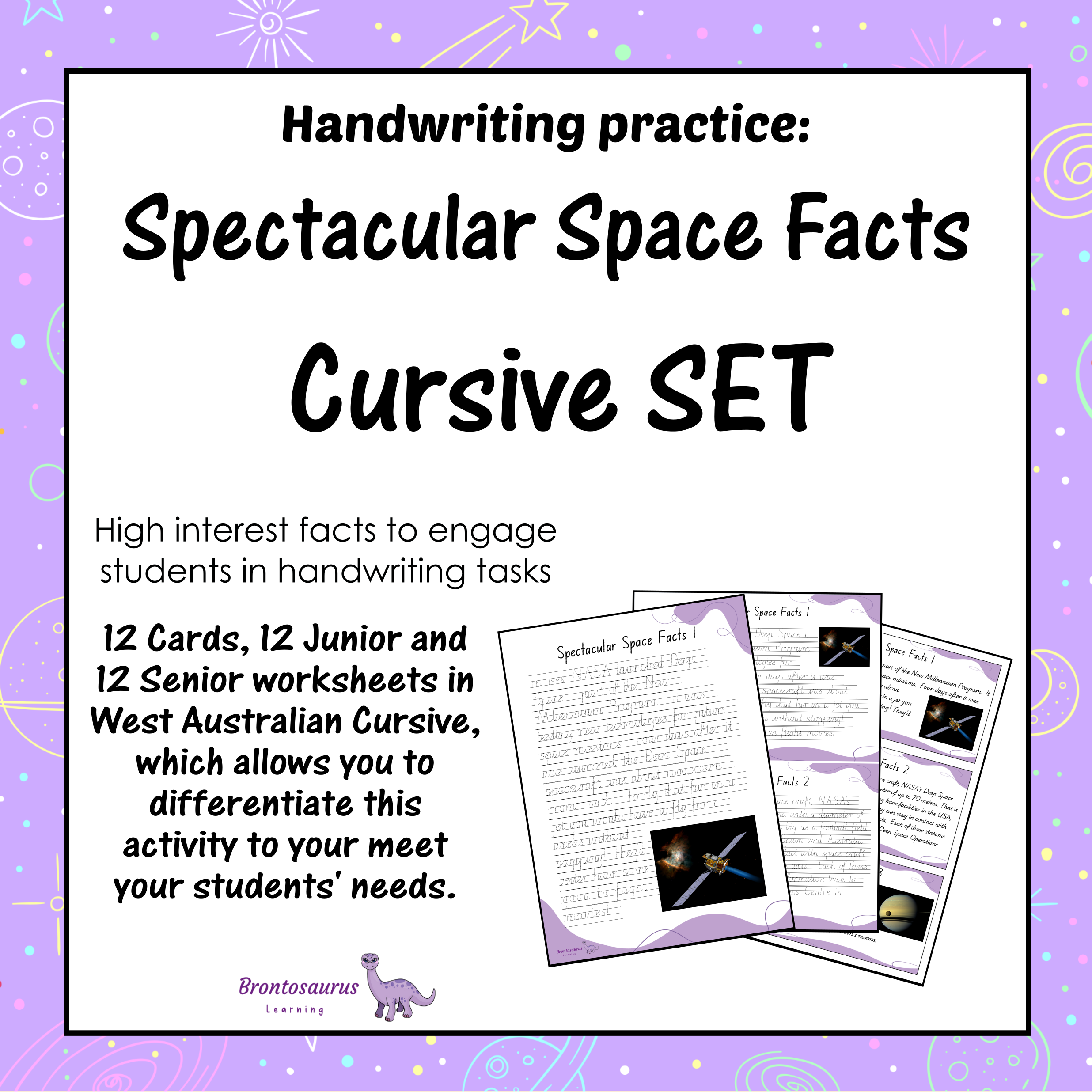 Western Australia Space 5 SPACE Cursive Set cover image