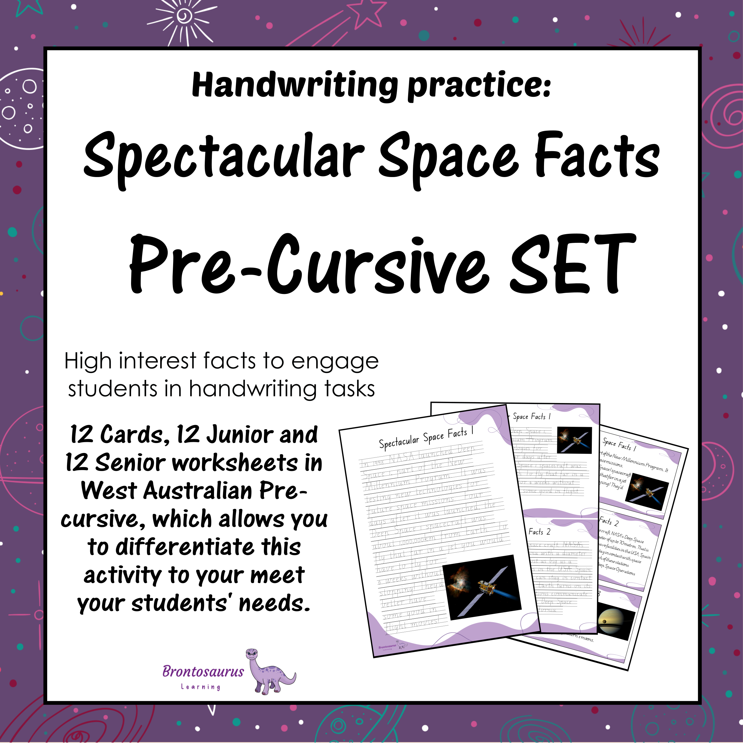 Western Australia Space 4 SPACE Pre-cursive Set cover image