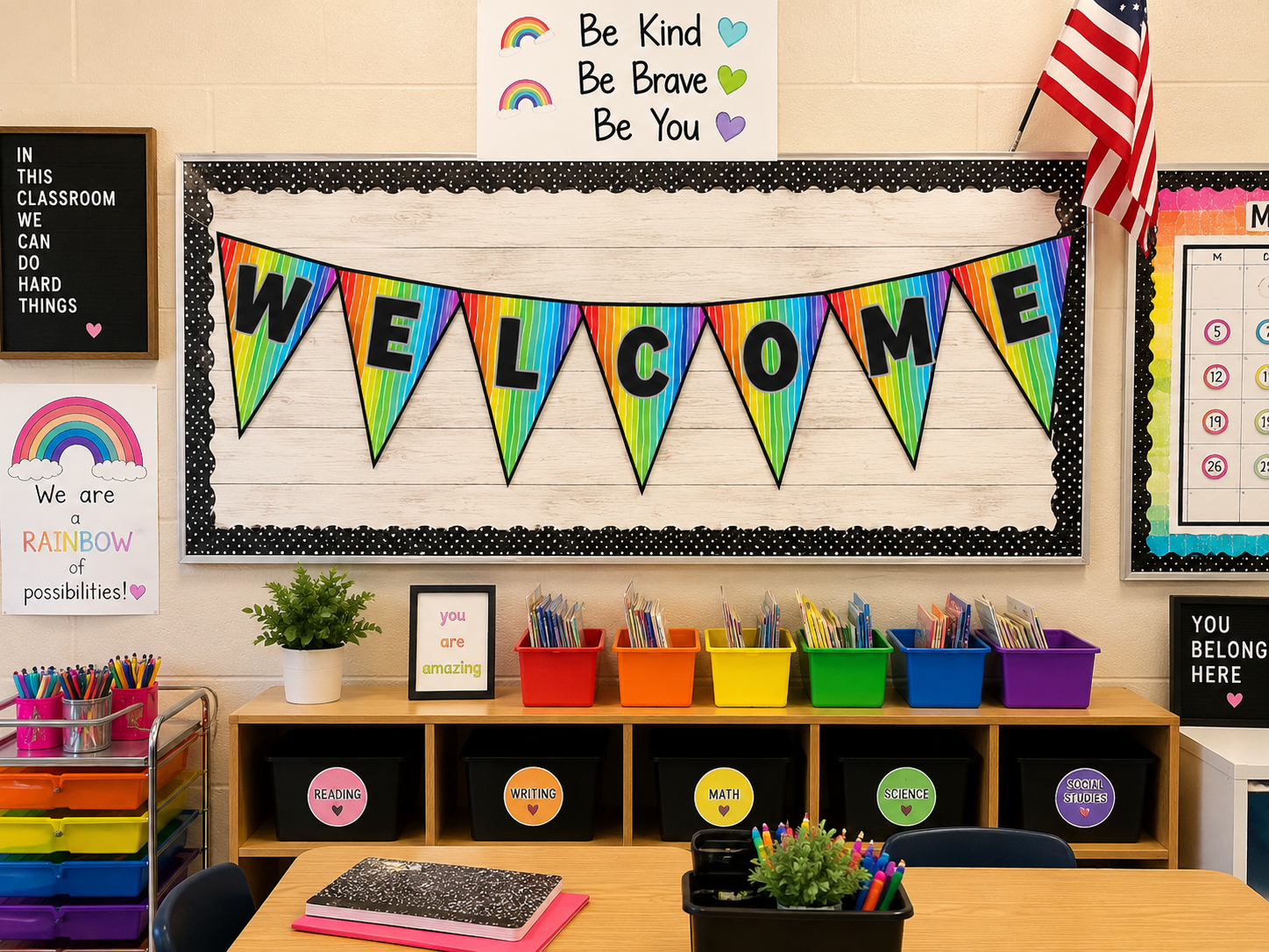 Classroom banner display