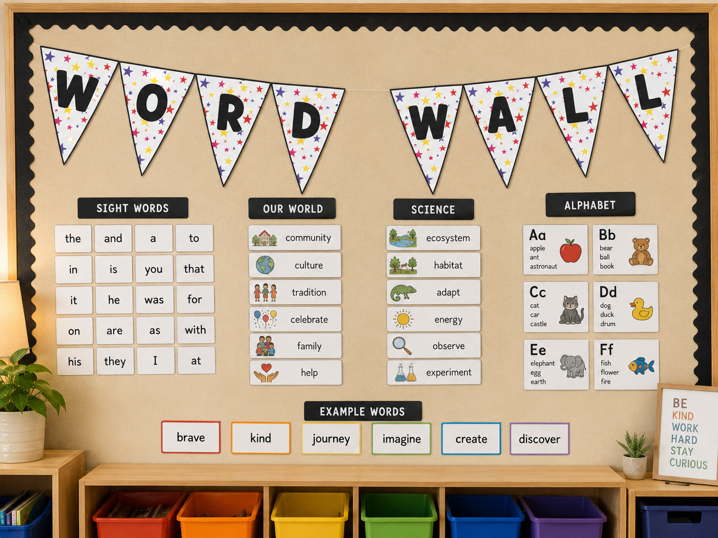 Classroom banner display