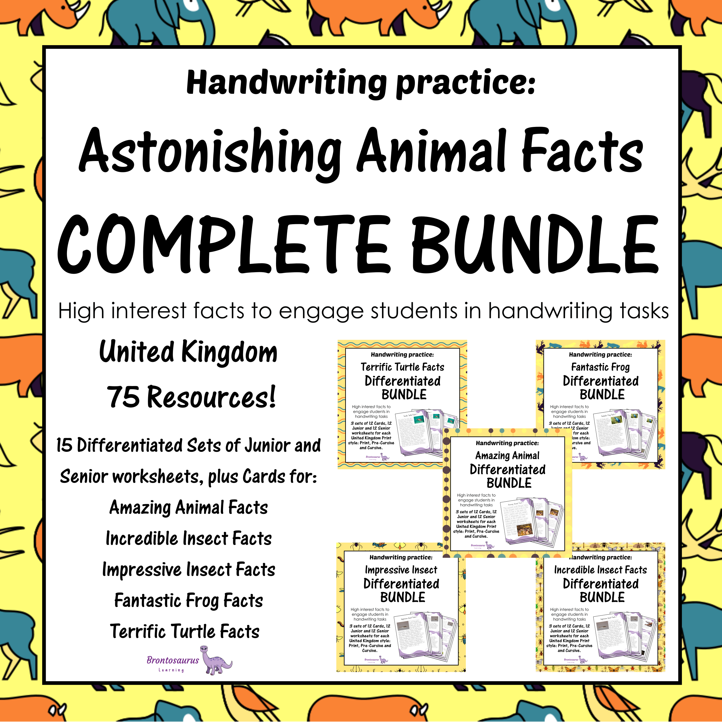 United Kingdom Animals 1 Complete Animals Differentiated Bundle cover image