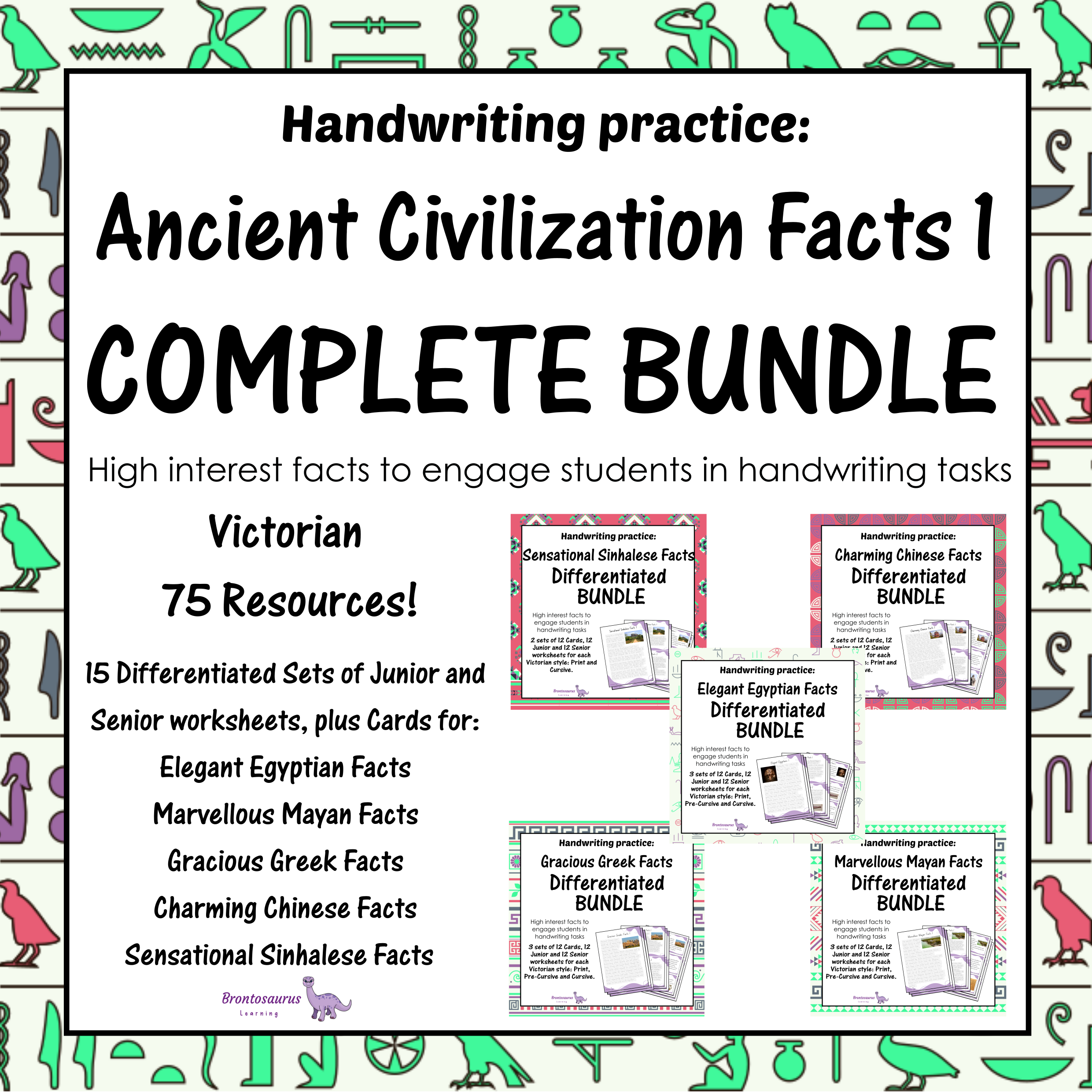 Victoria Ancient Civilisations 1 4 Complete Ancient Civilisations Differentiated Bundle - VIC cover image