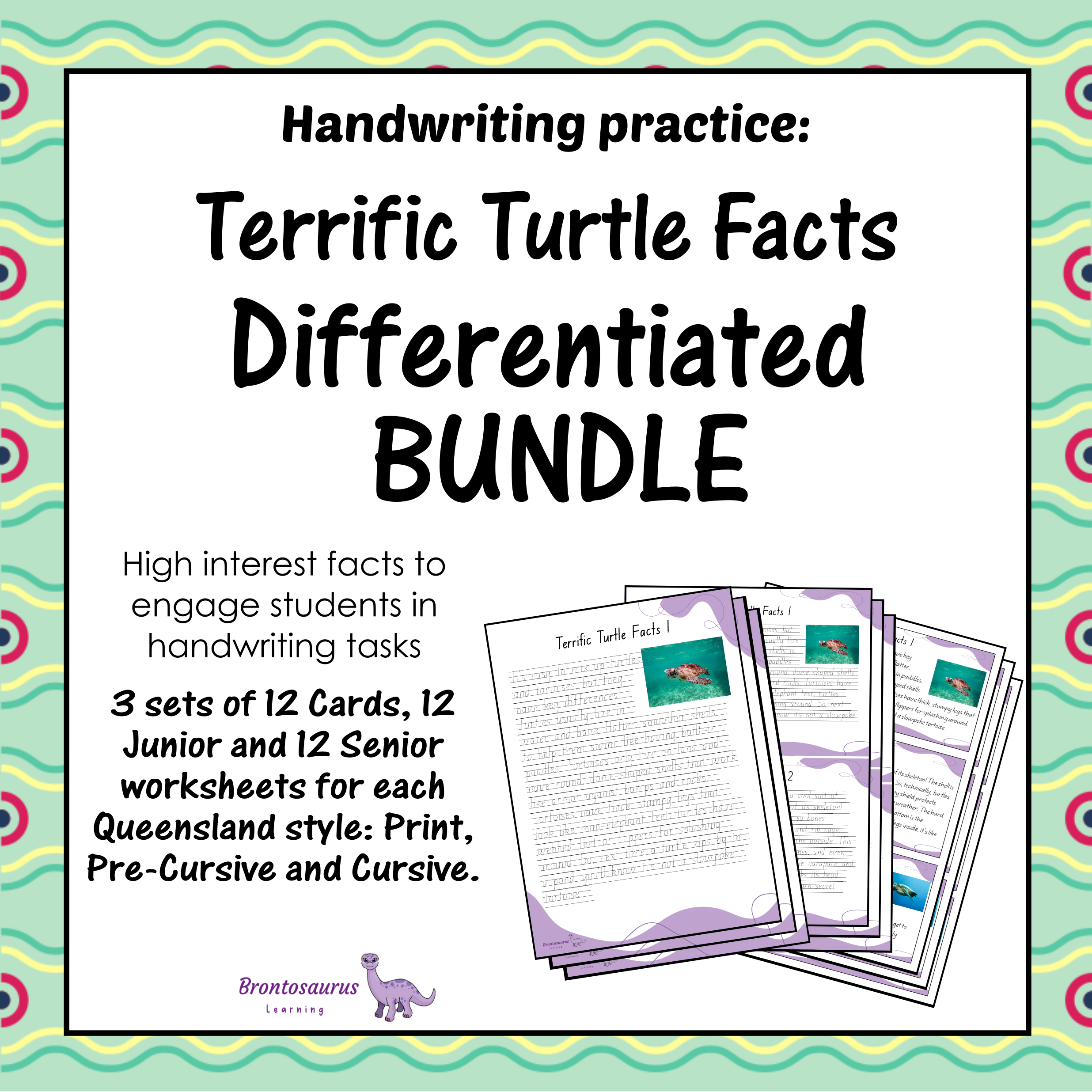 Queensland Animals 26 TURTLEs Differentiated Bundle cover image