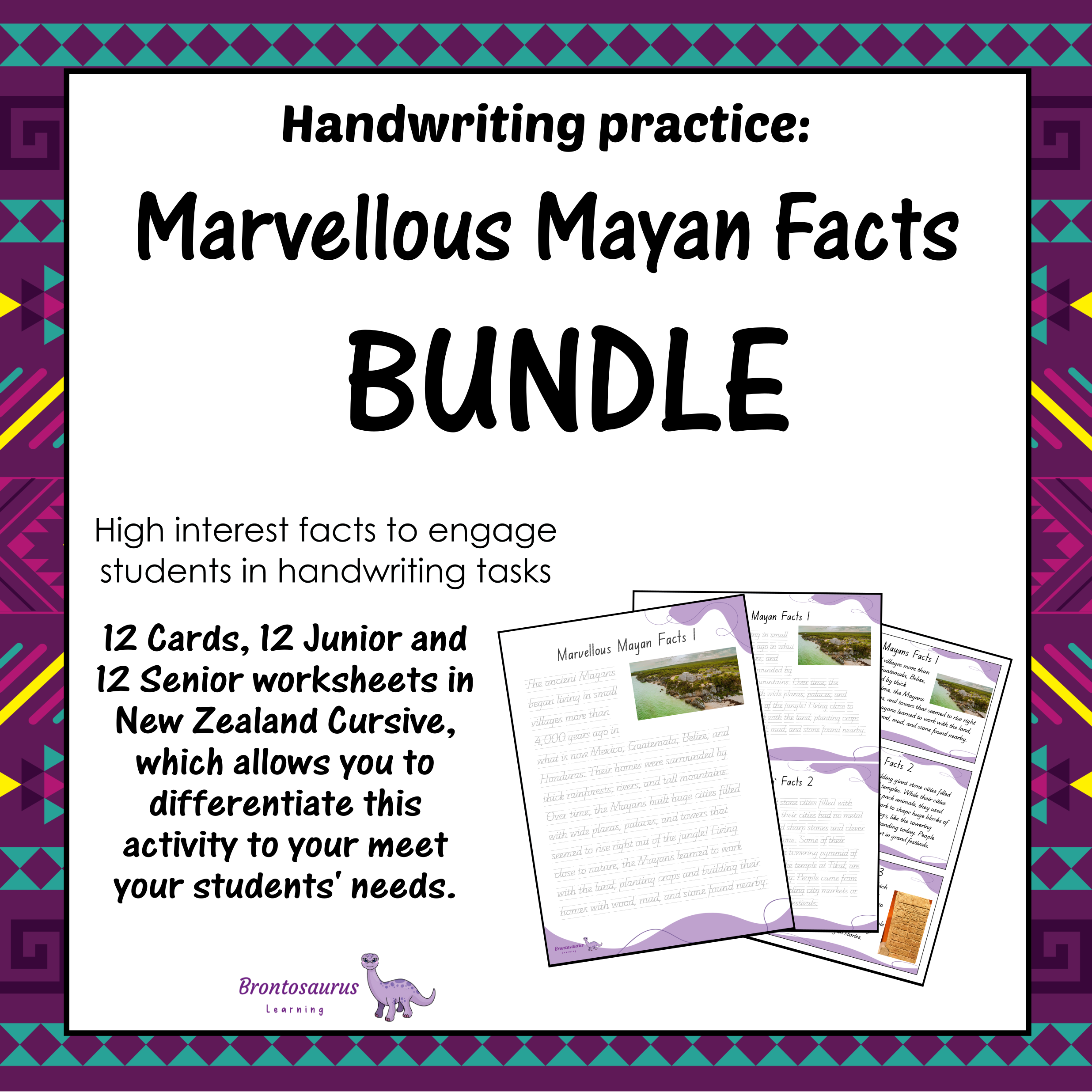 Marvellous Mayan Facts Cursive Set - NZ cover image