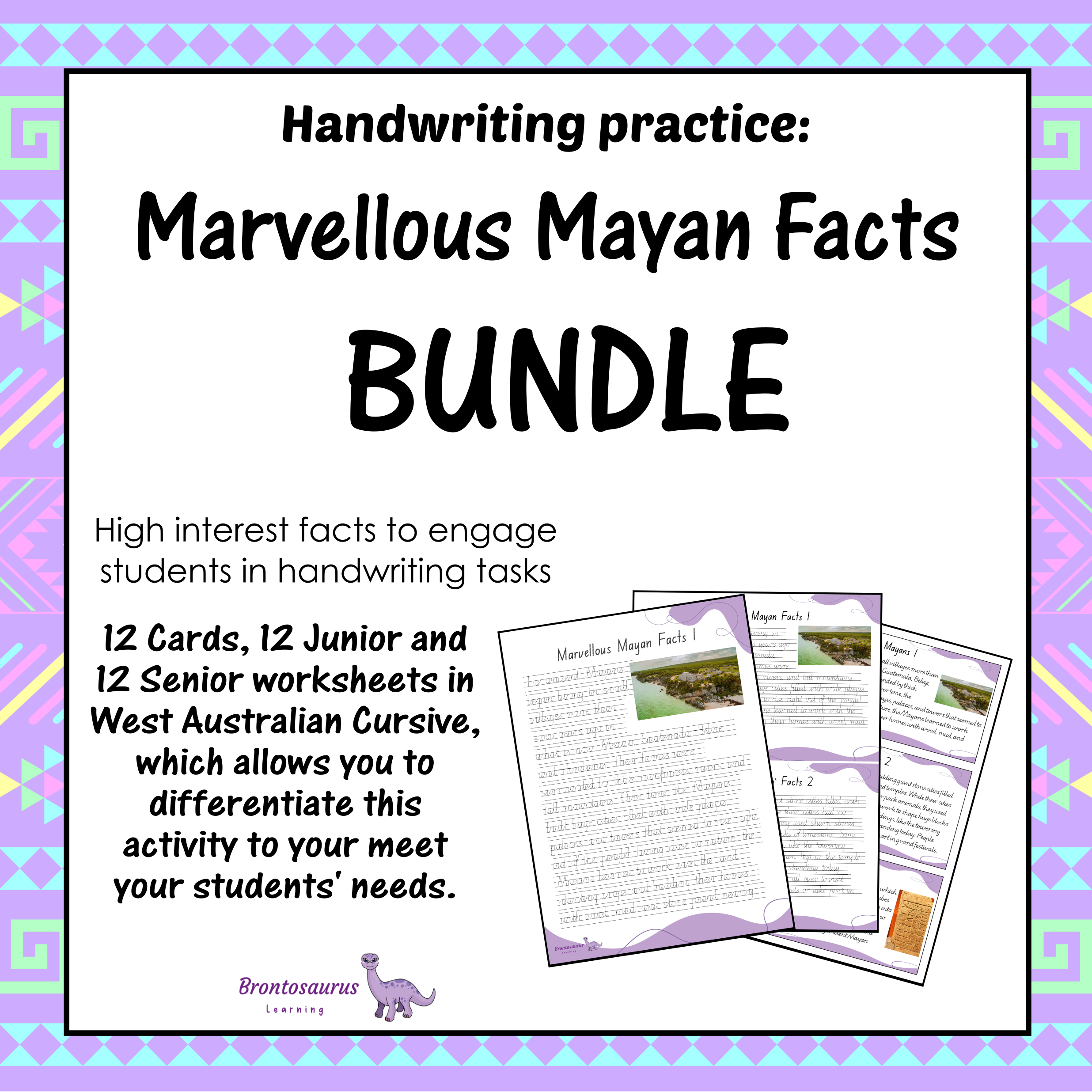 Marvellous Mayan Facts Cursive Set - WA cover image