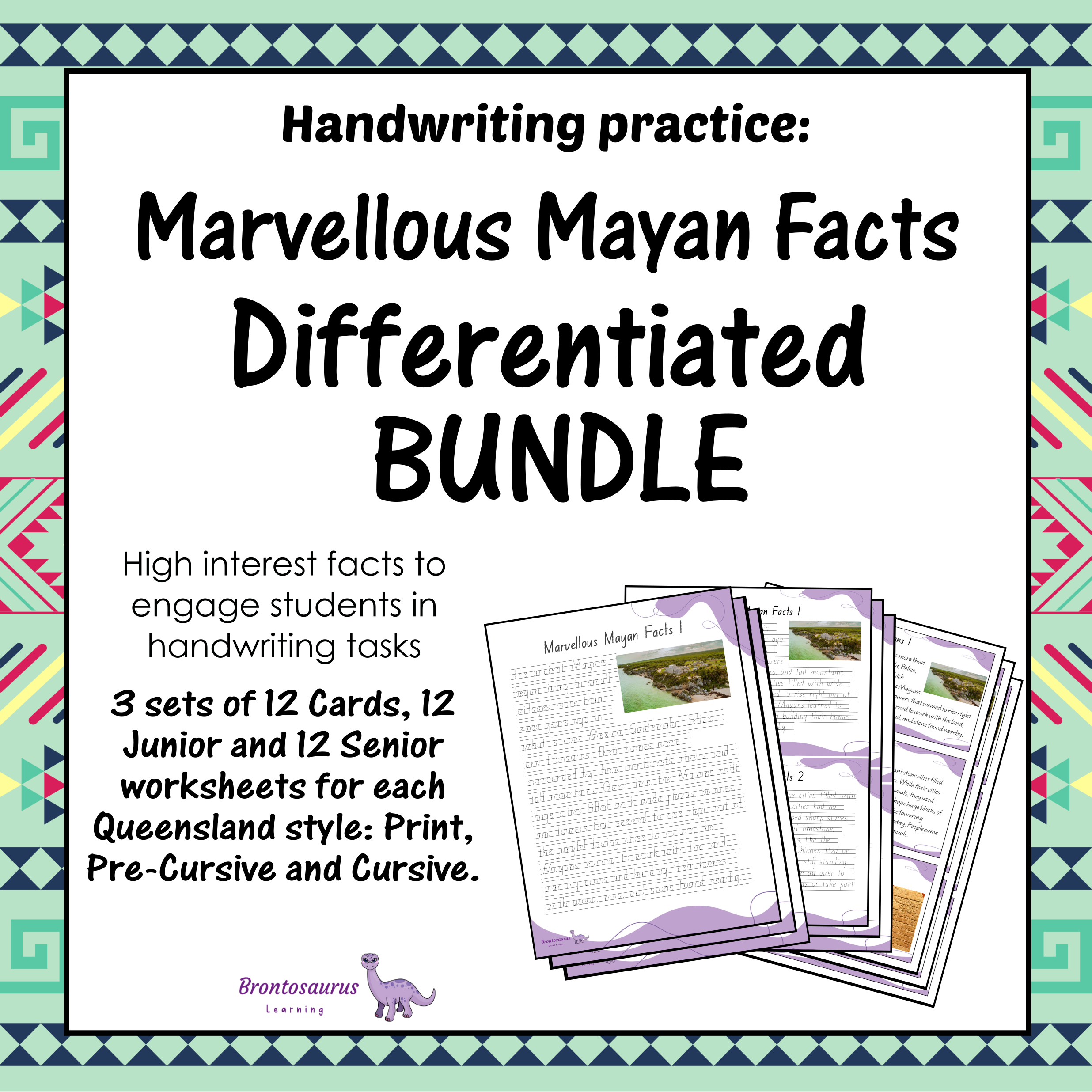 Queensland Ancient Civilisations 1 11 Marvellous Mayan Facts Differentiated Bundle - QLD cover image
