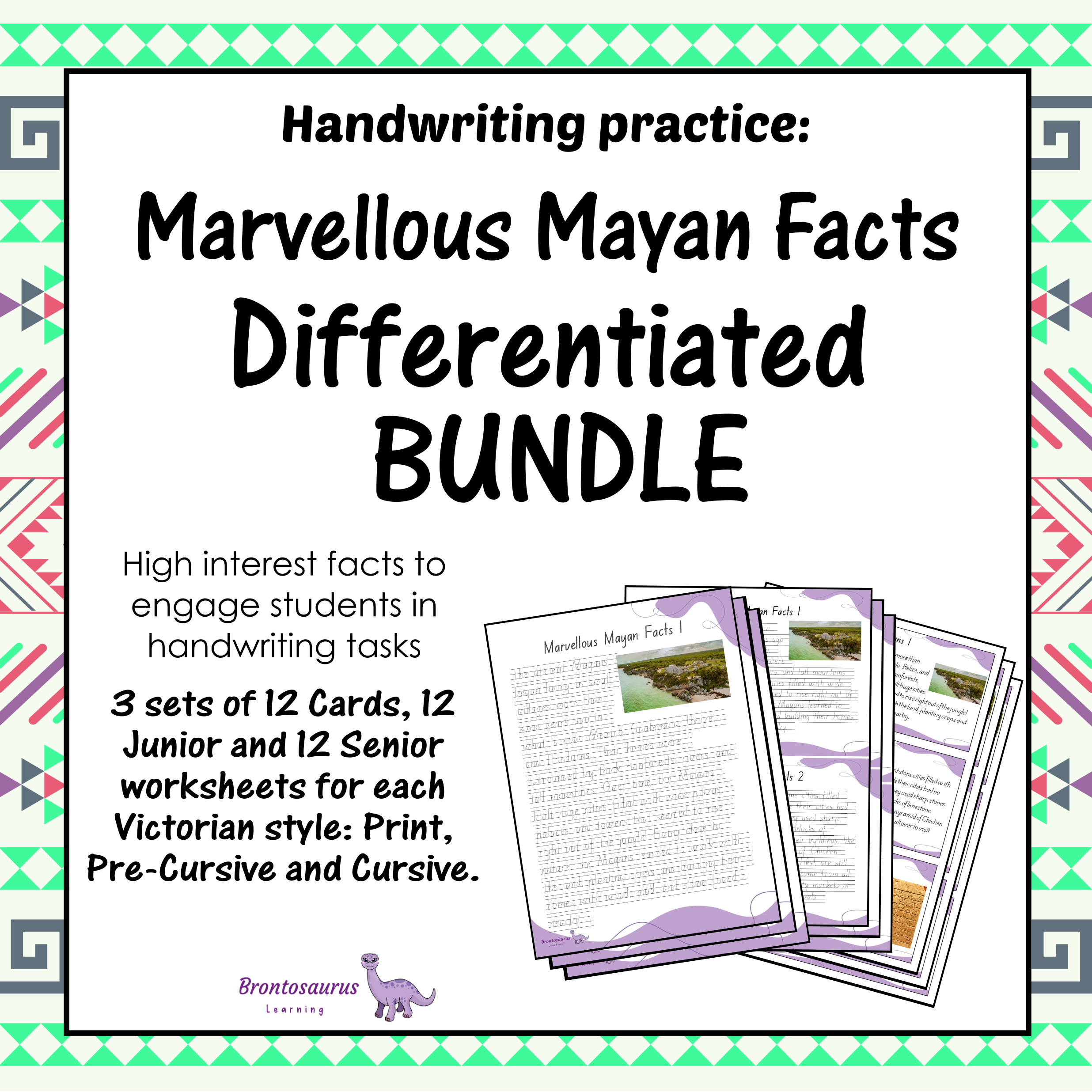 Victoria Ancient Civilisations 1 11 Marvellous Mayan Facts Differentiated Bundle - VIC cover image