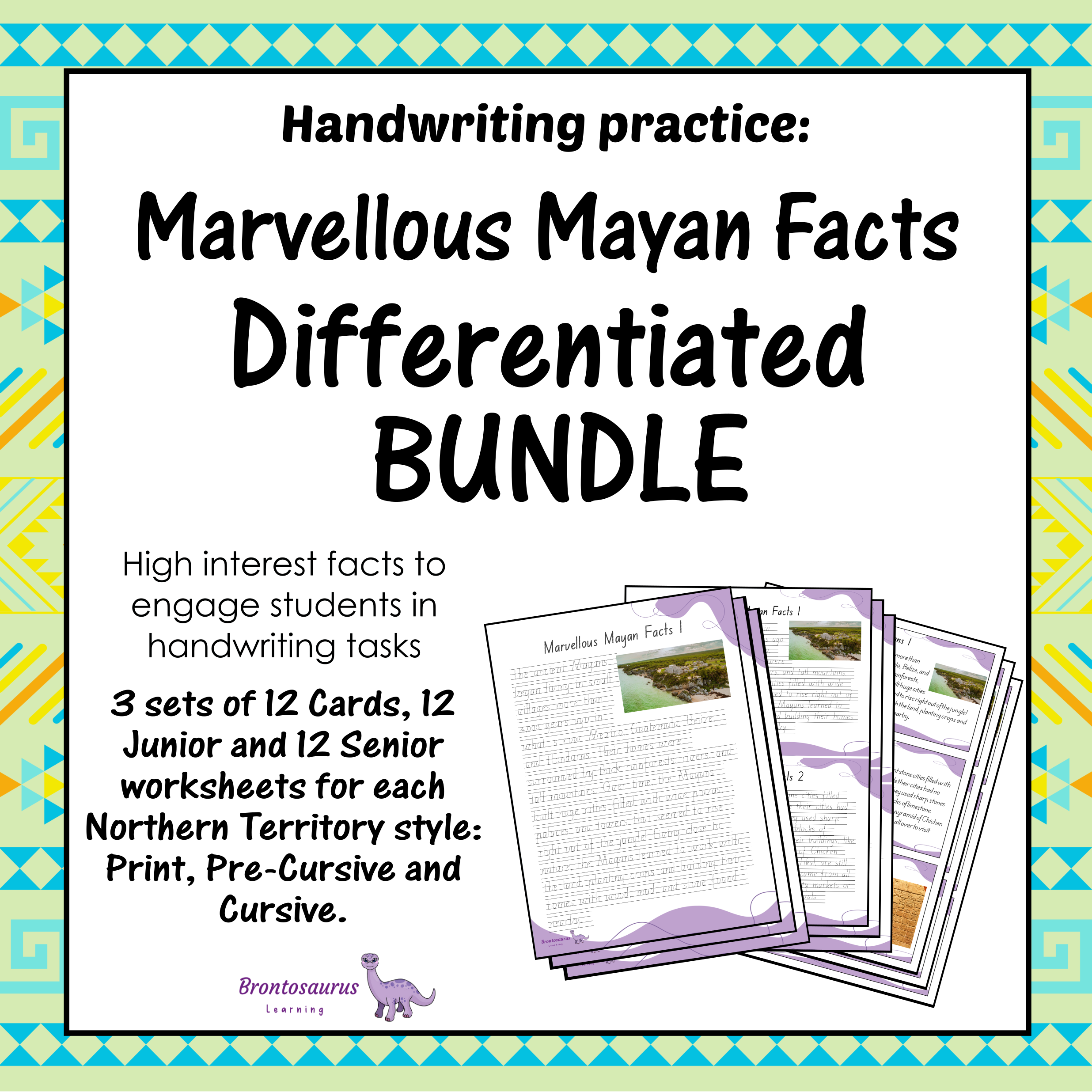Northern Territory Ancient Civilisations 1 11 Marvellous Mayan Facts Differentiated Bundle - NT cover image