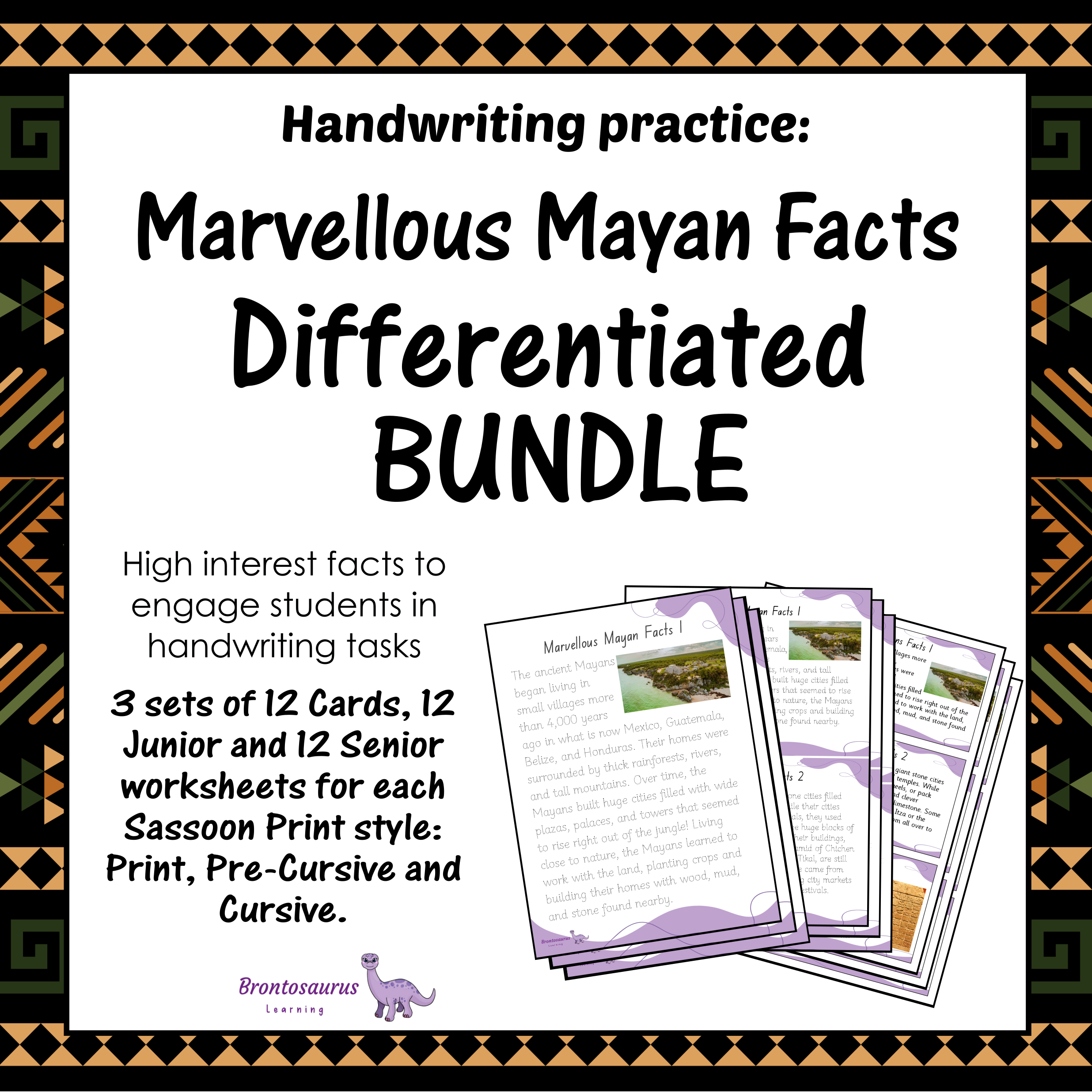 Marvellous Mayan Facts Differentiated Bundle - SASS cover image