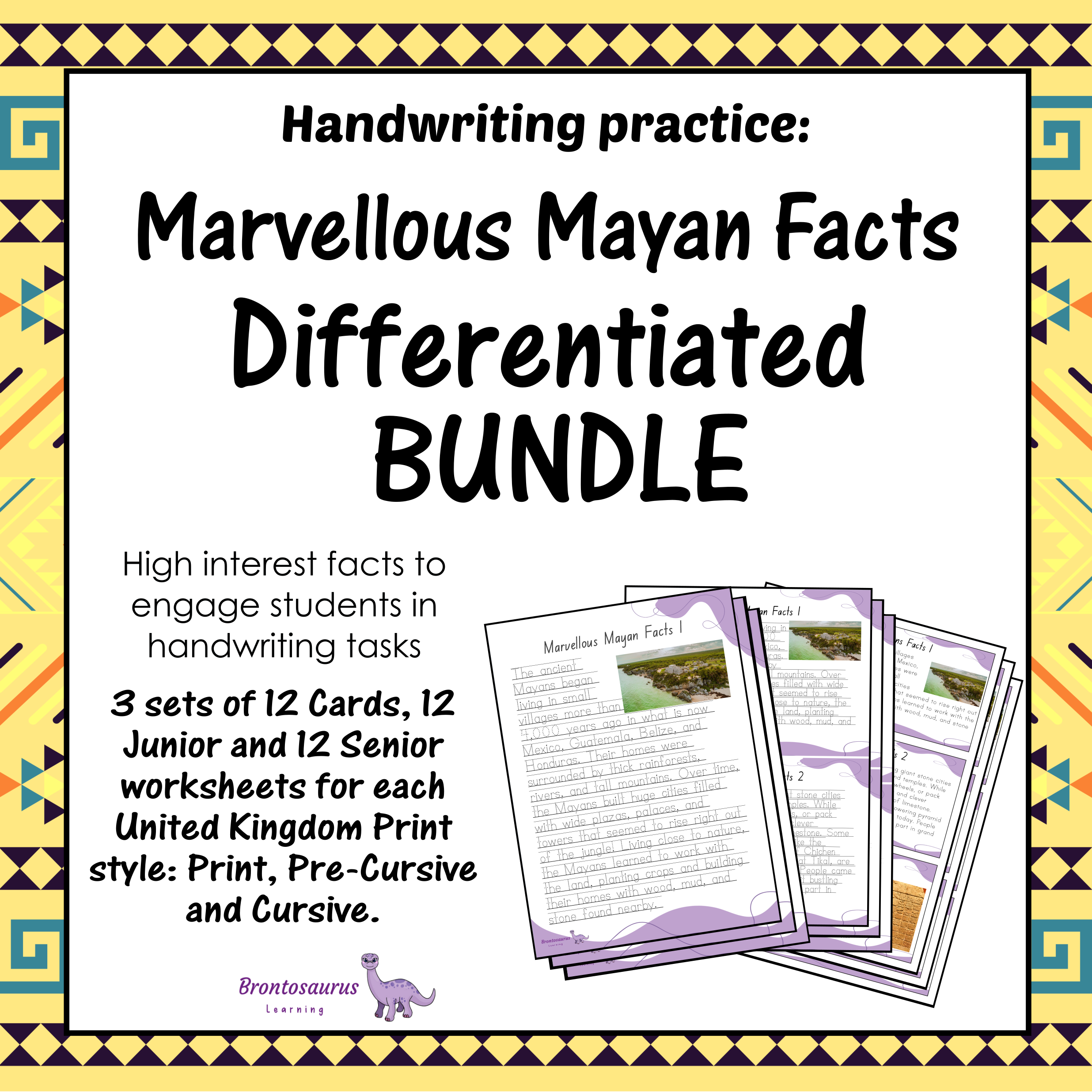 United Kingdom Ancient Civilisations 1 11 Marvellous Mayan Facts Differentiated Bundle - UK cover image