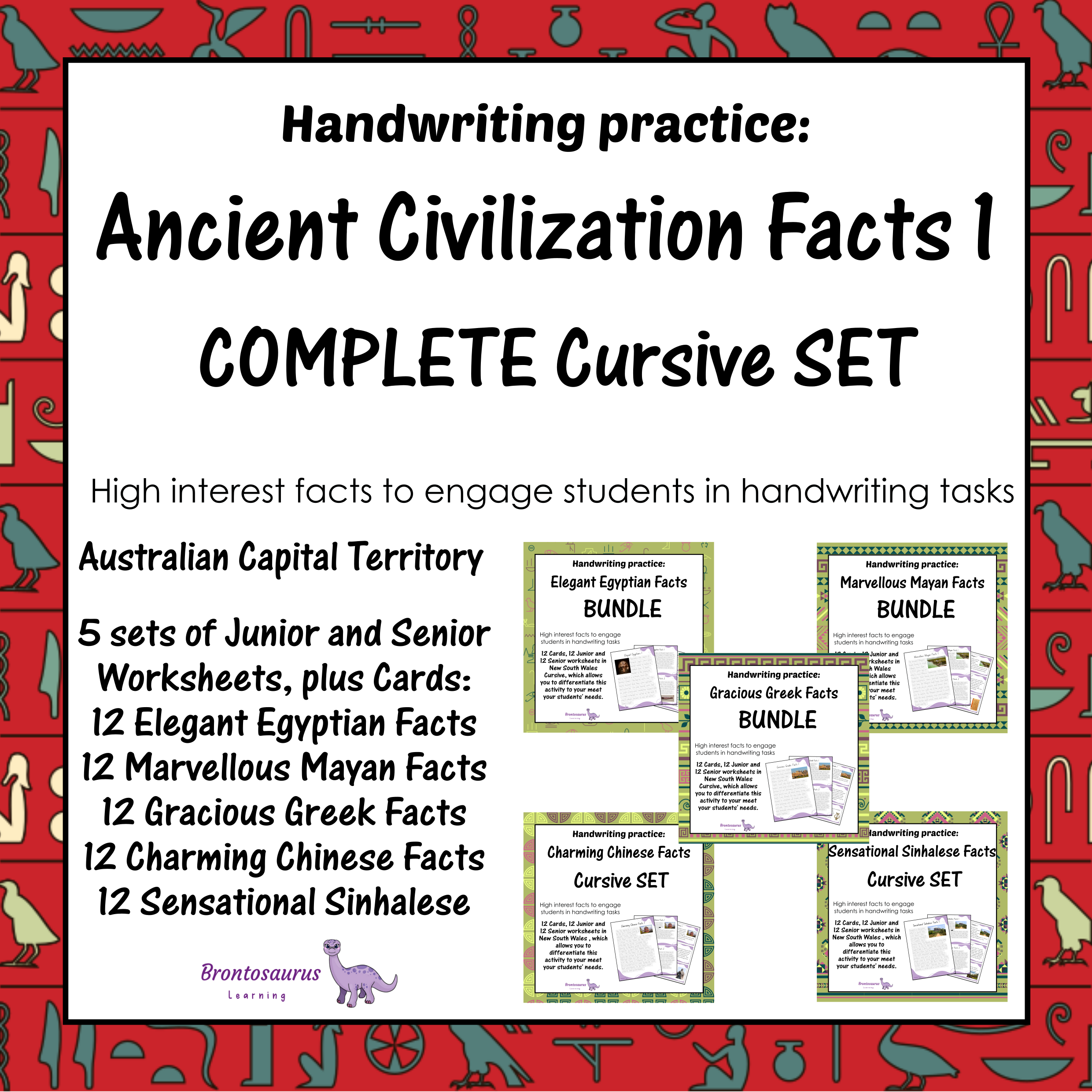 Ancient Civilisations Cursive Set - ACT cover image