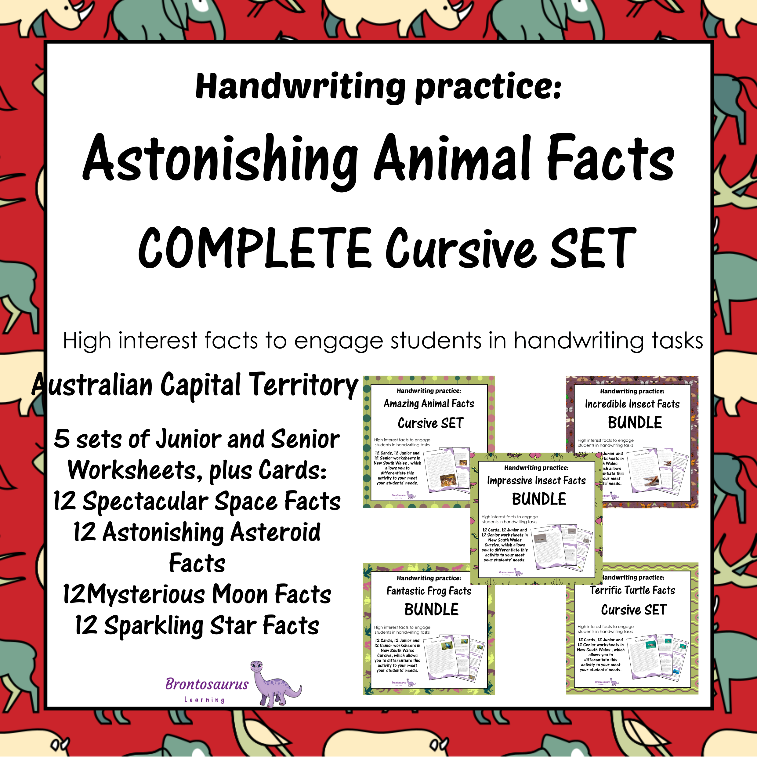 Animals Cursive Set cover image