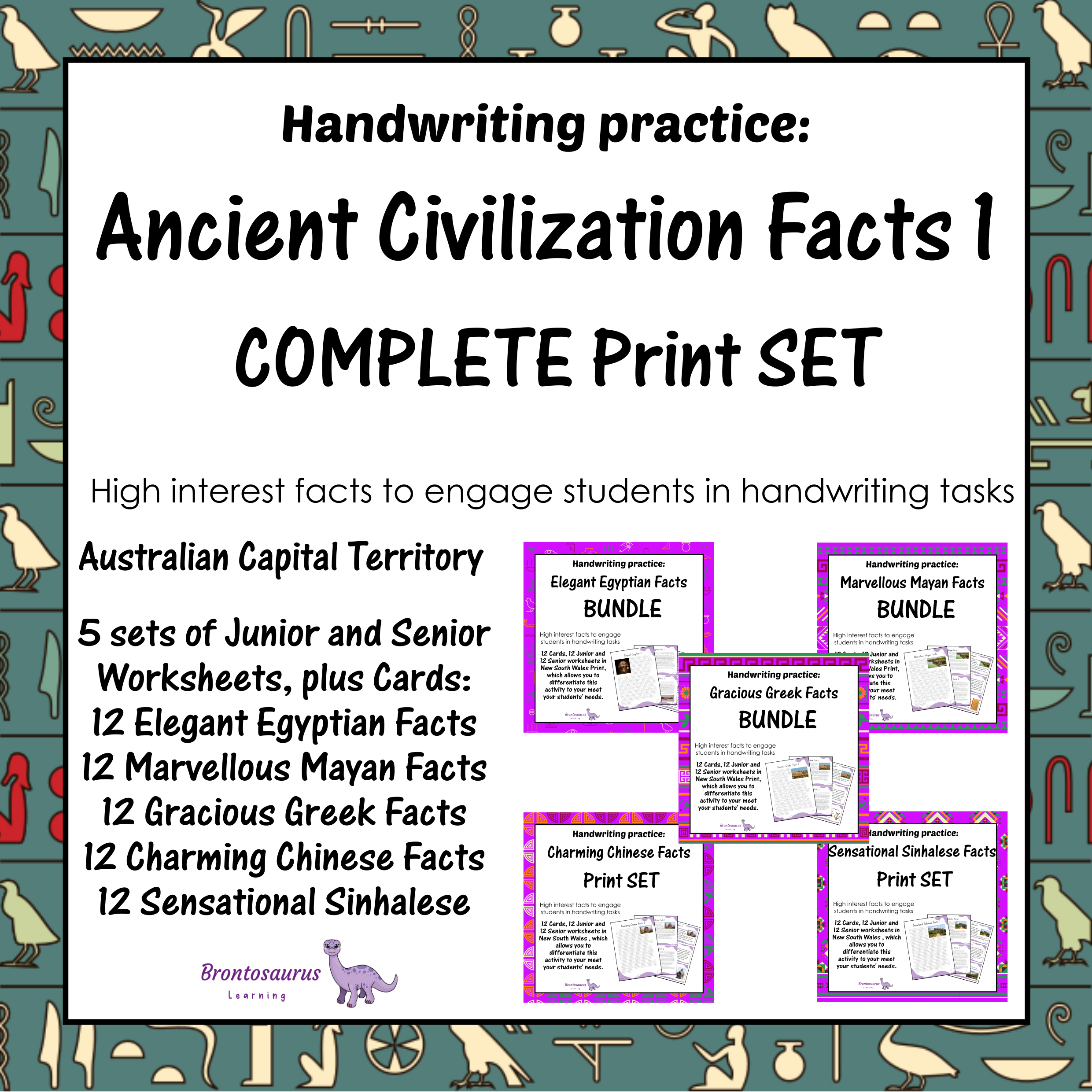 Ancient Civilisations Print Set - ACT cover image