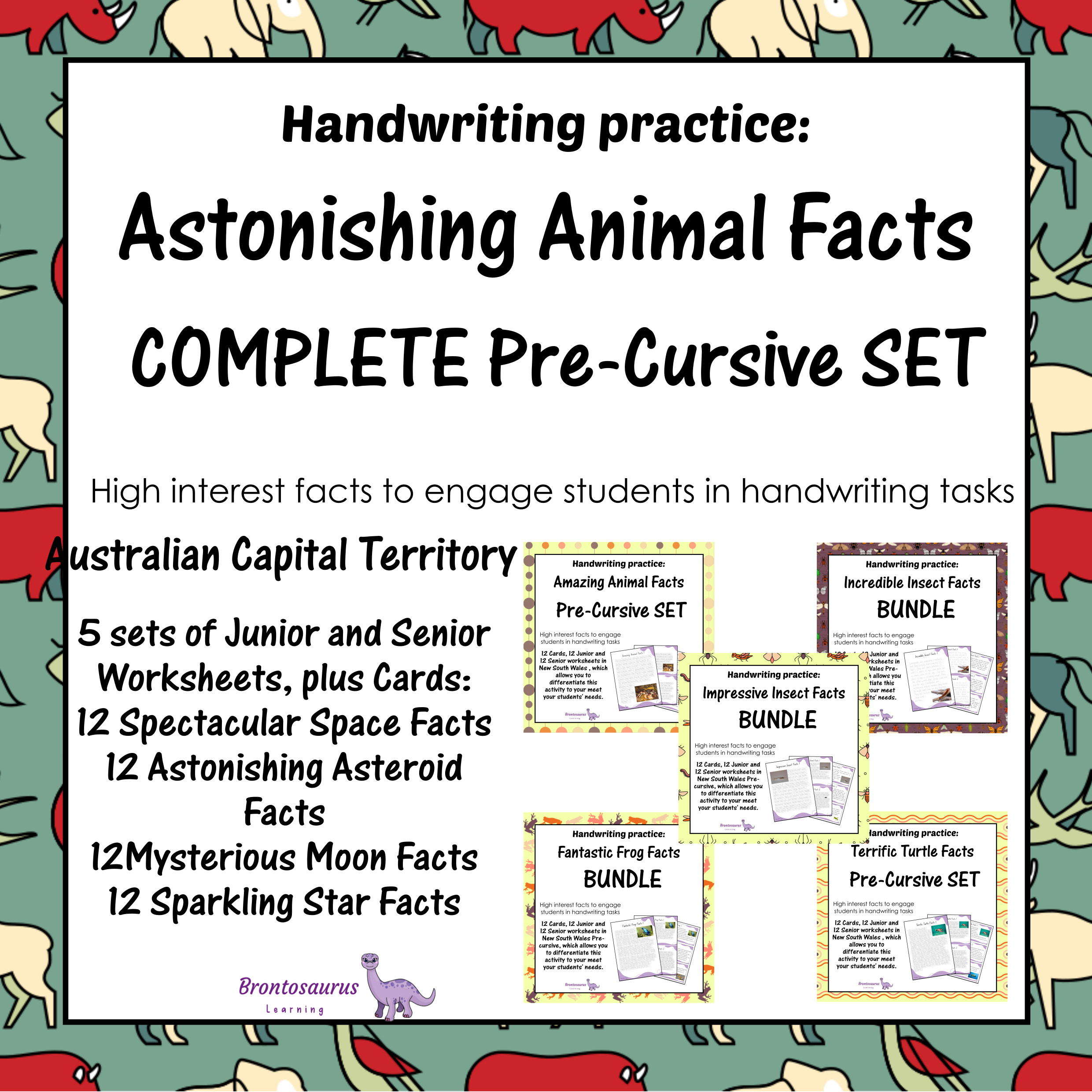 Animals Pre-cursive Set cover image