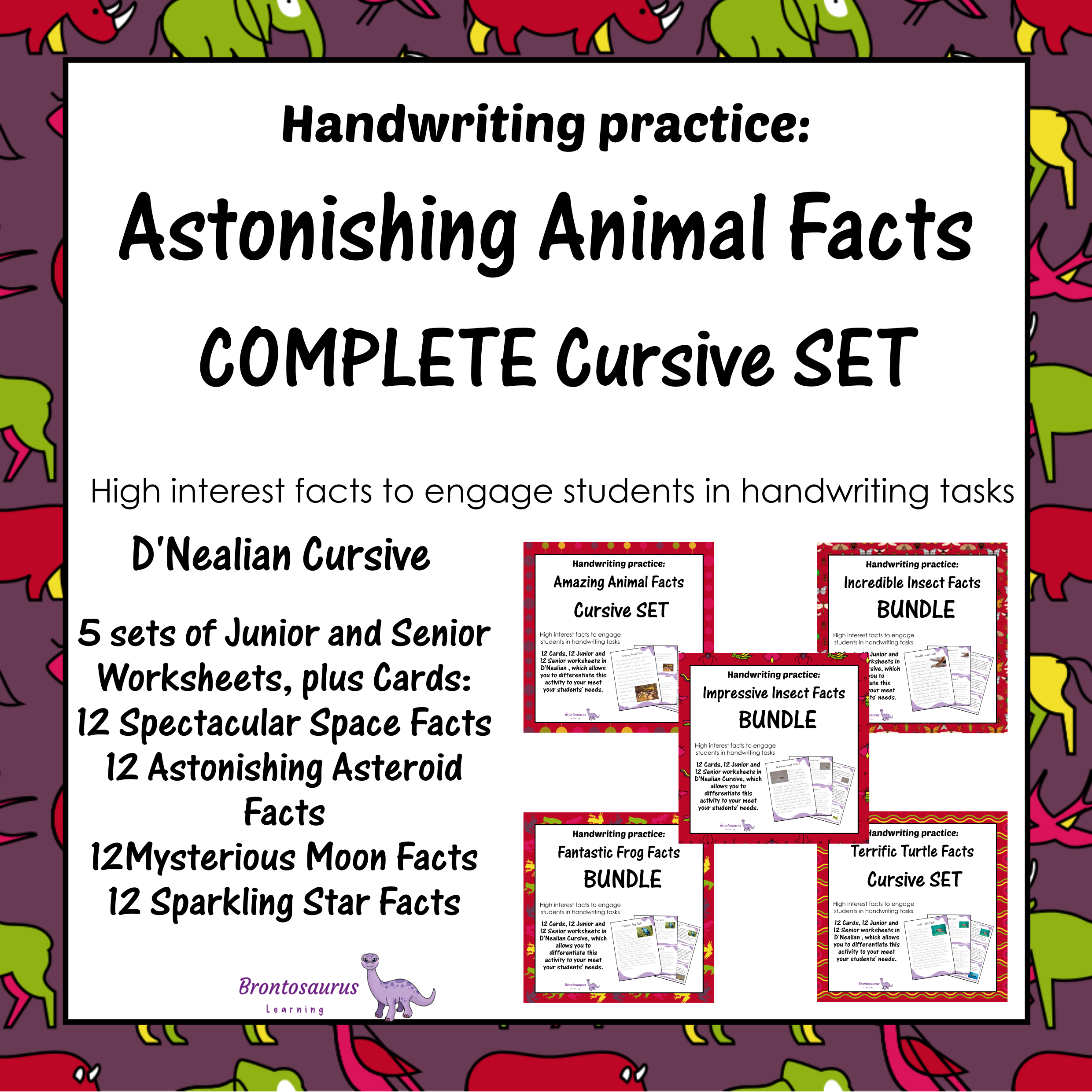 Animals Cursive Set cover image
