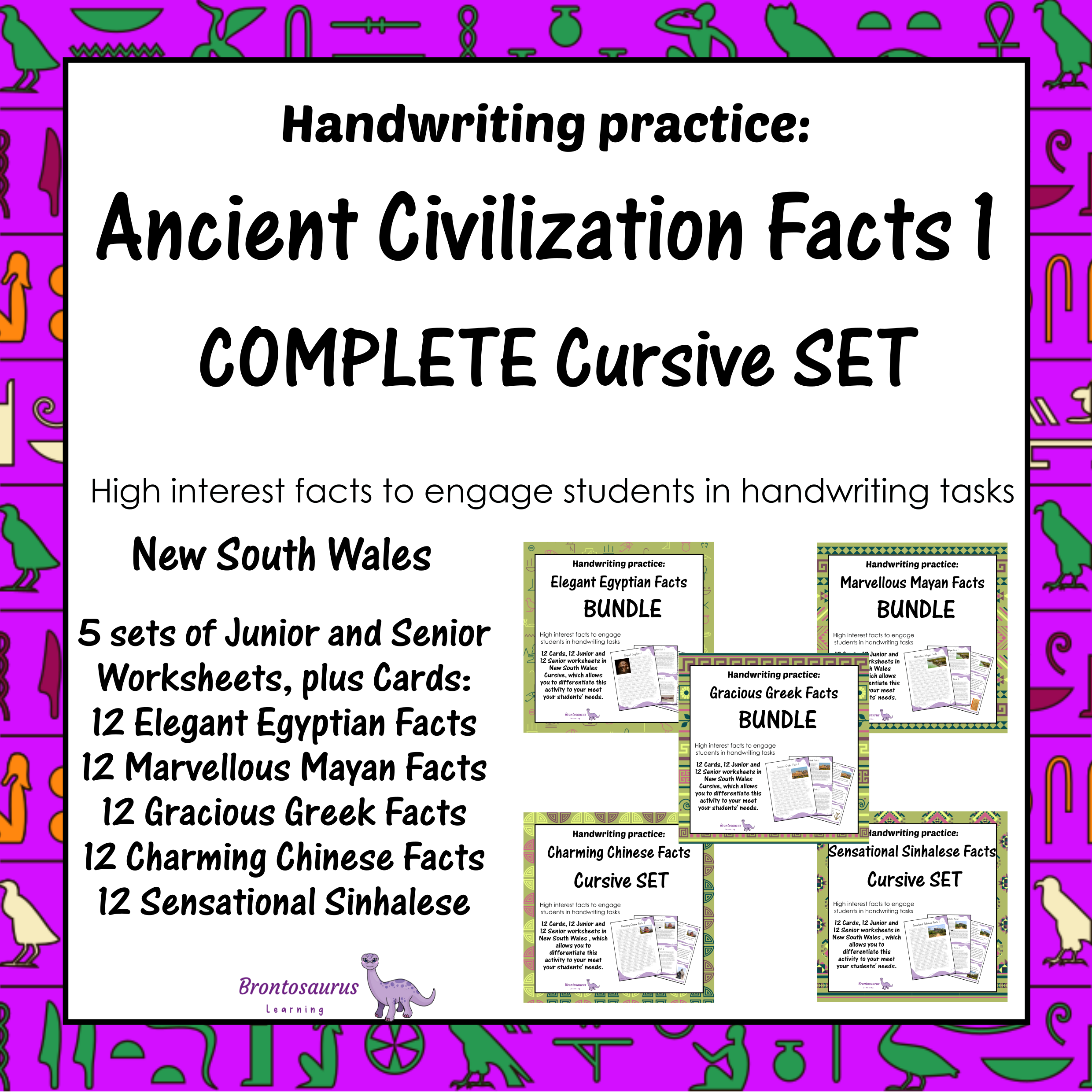 Ancient Civilisations Cursive Set - NSW cover image