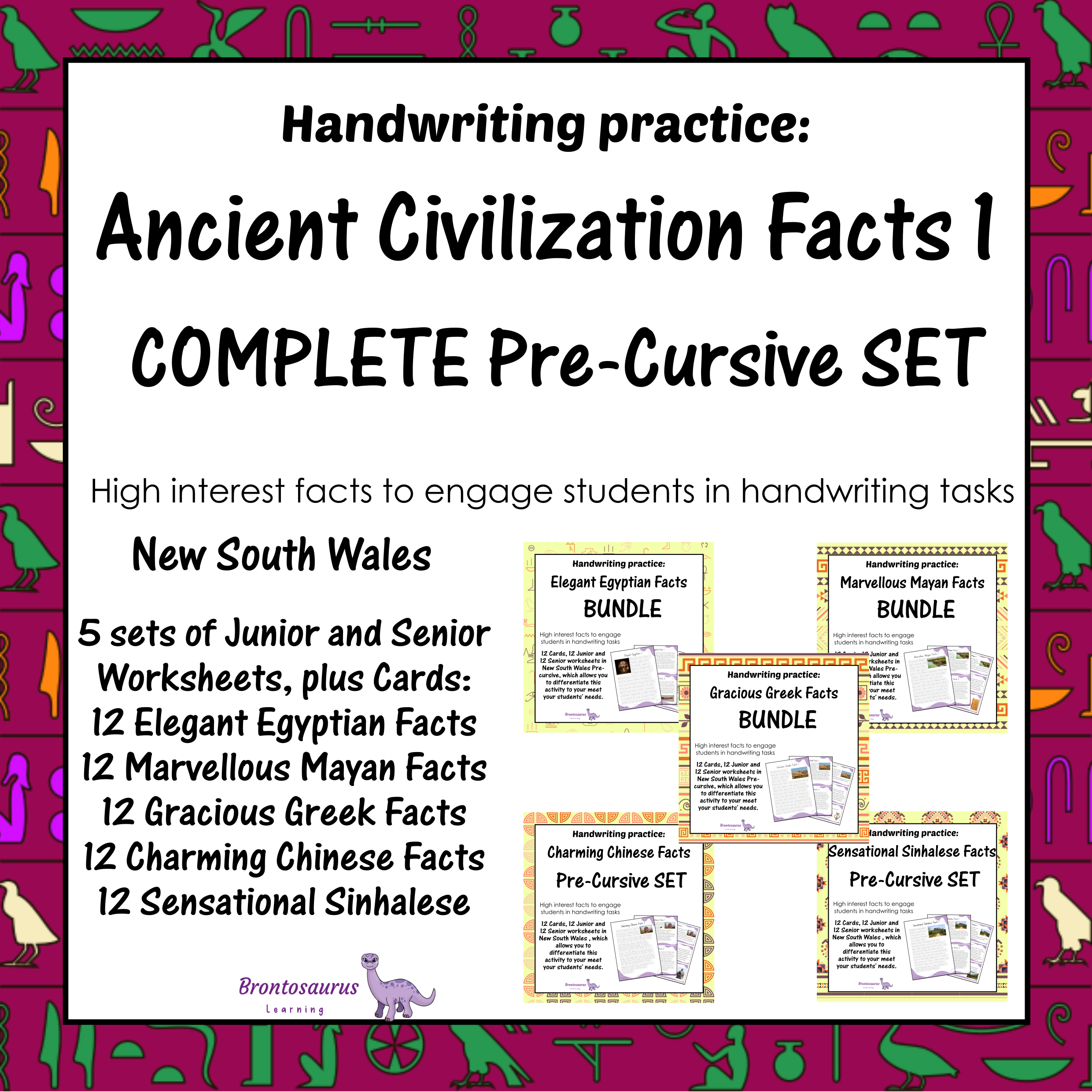 Ancient Civilisations Pre-cursive Set - NSW cover image