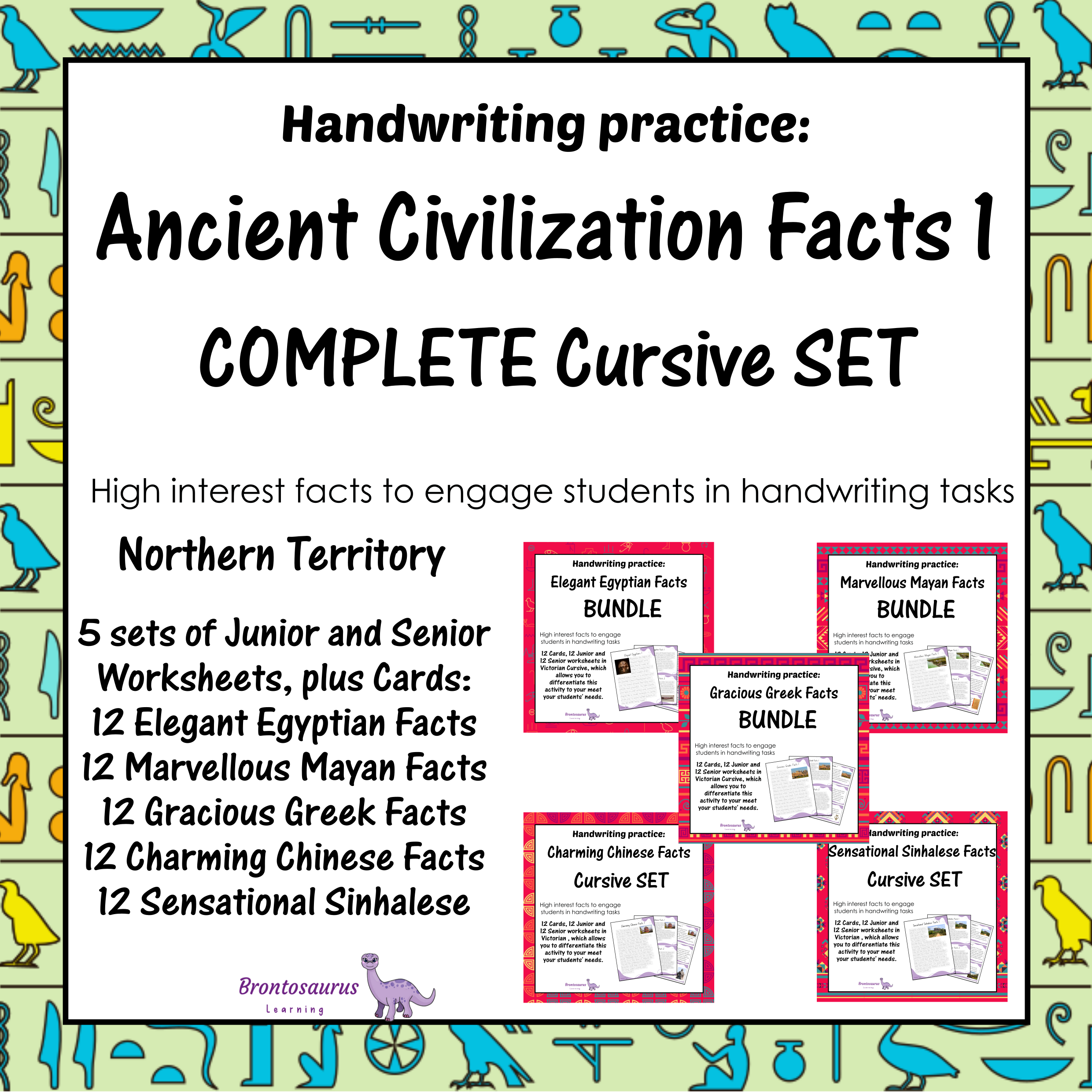 Northern Territory Ancient Civilisations 1 3 Ancient Civilisations Cursive Set - NT cover image