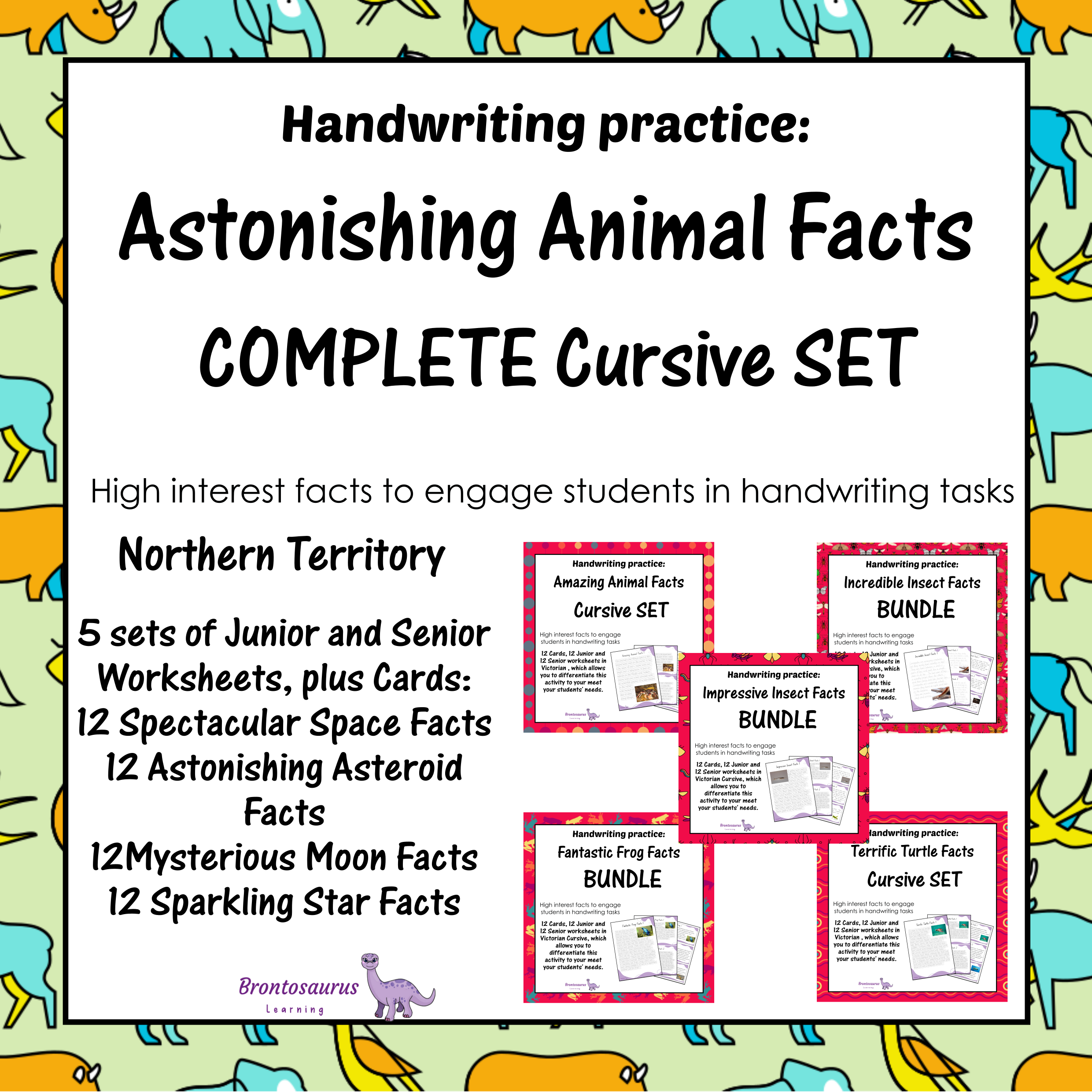 Animals Cursive Set cover image