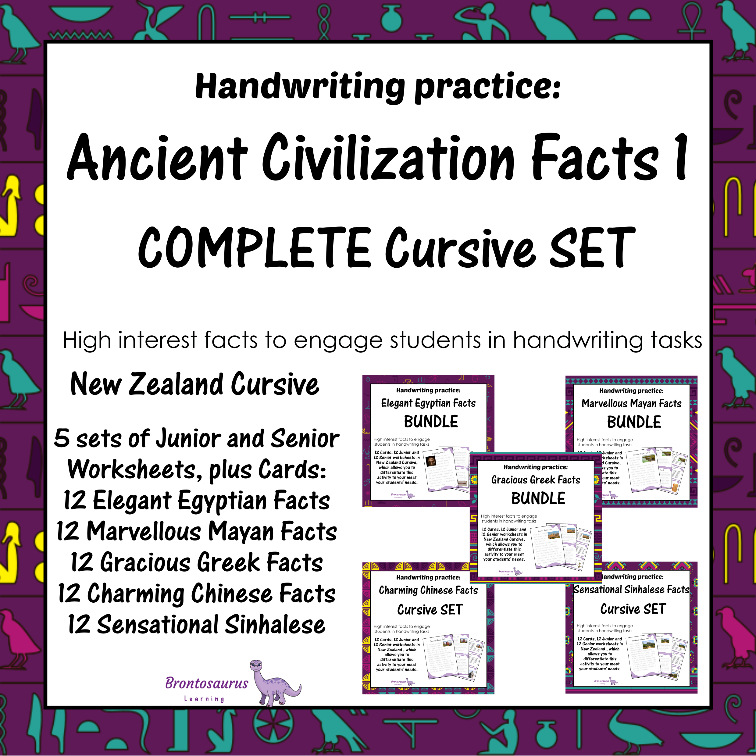 Ancient Civilisations Cursive Set - NZ cover image
