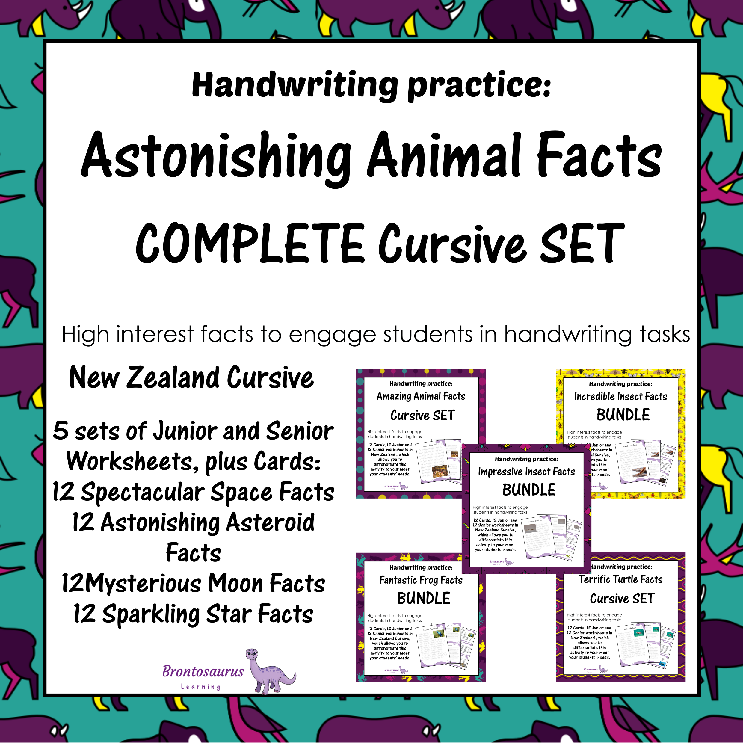 Animals Cursive Set cover image