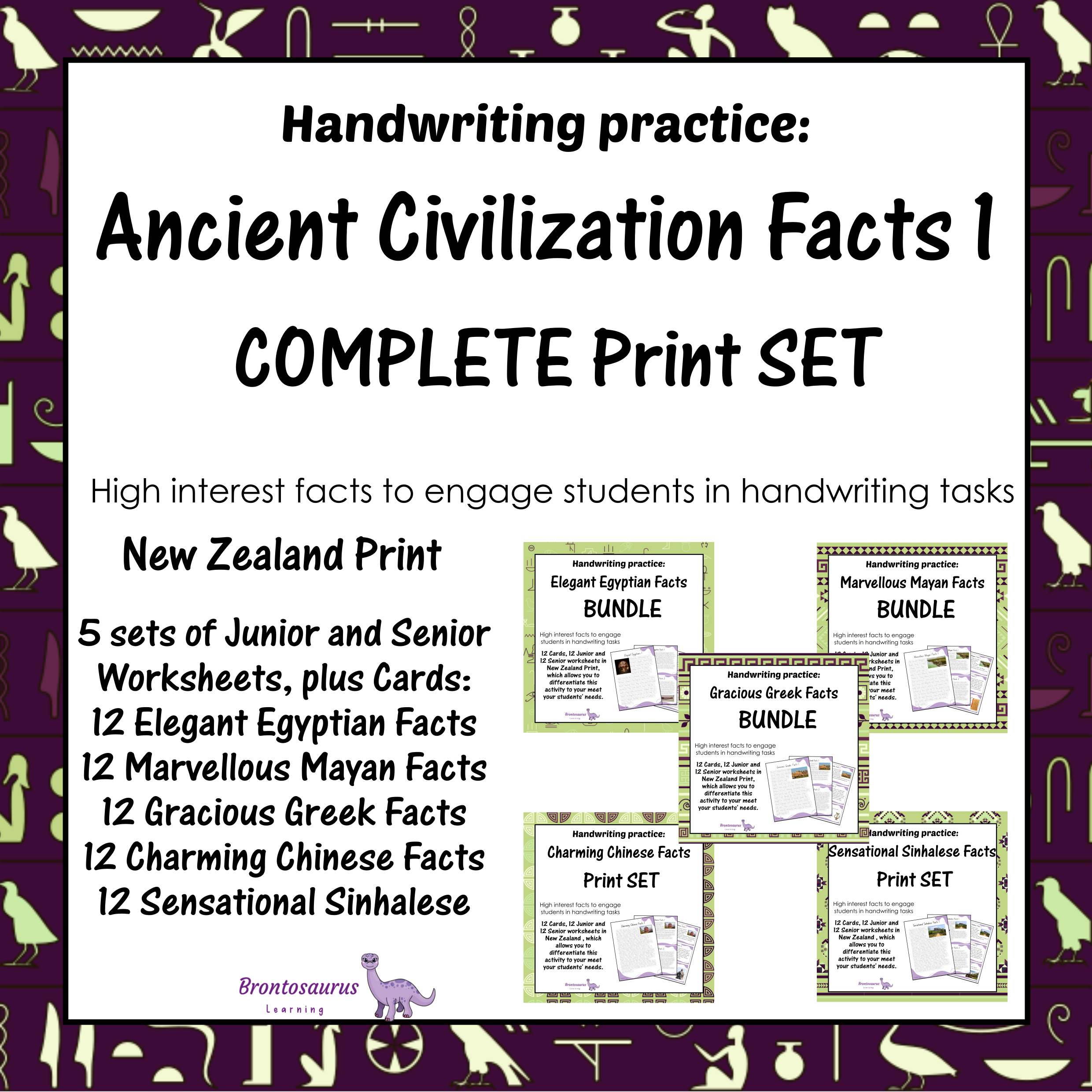 Ancient Civilisations Print Set - NZ cover image