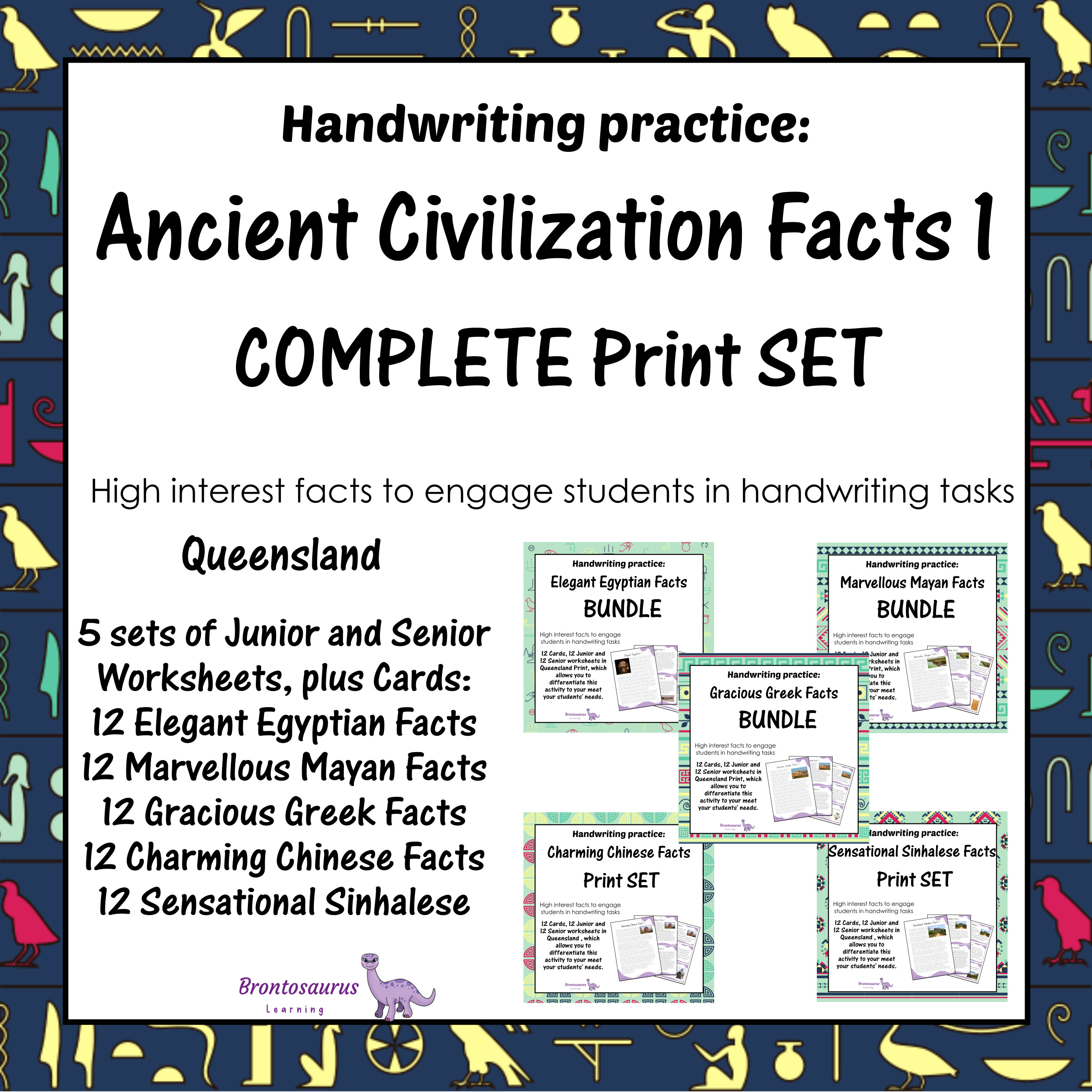 Ancient Civilisations Print Set - QLD cover image