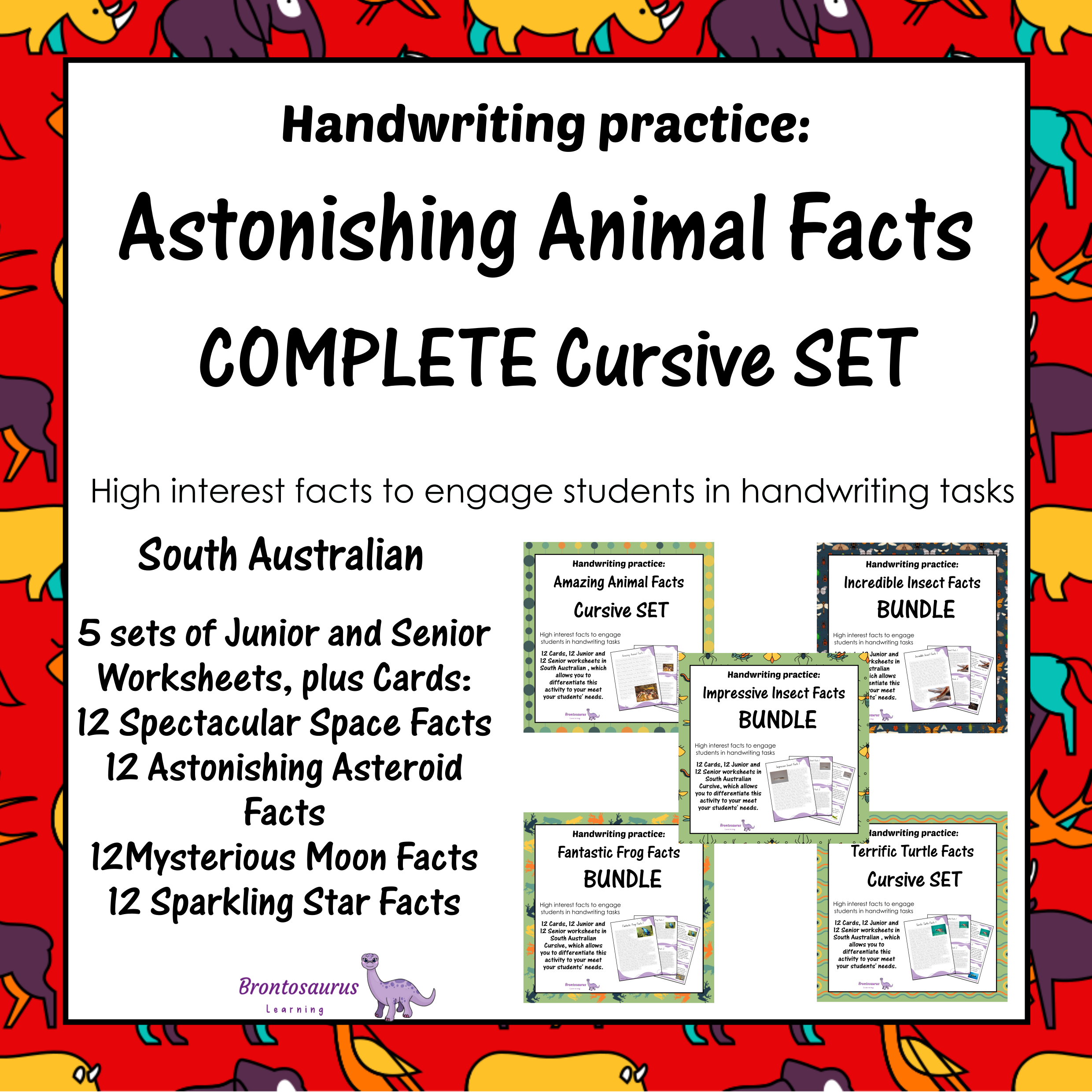 Animals Cursive Set cover image