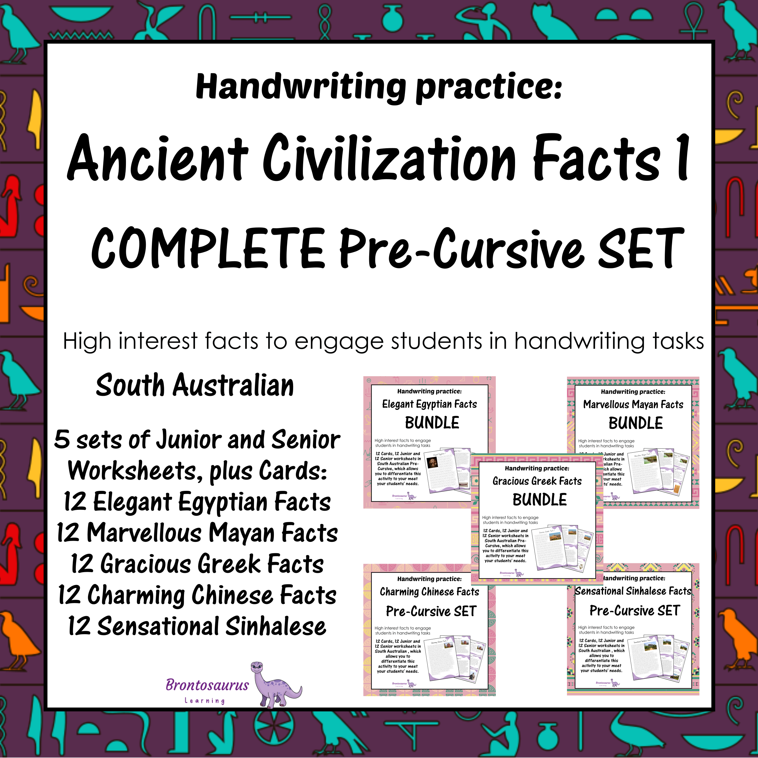 Ancient Civilisations Pre-cursive Set - SA cover image