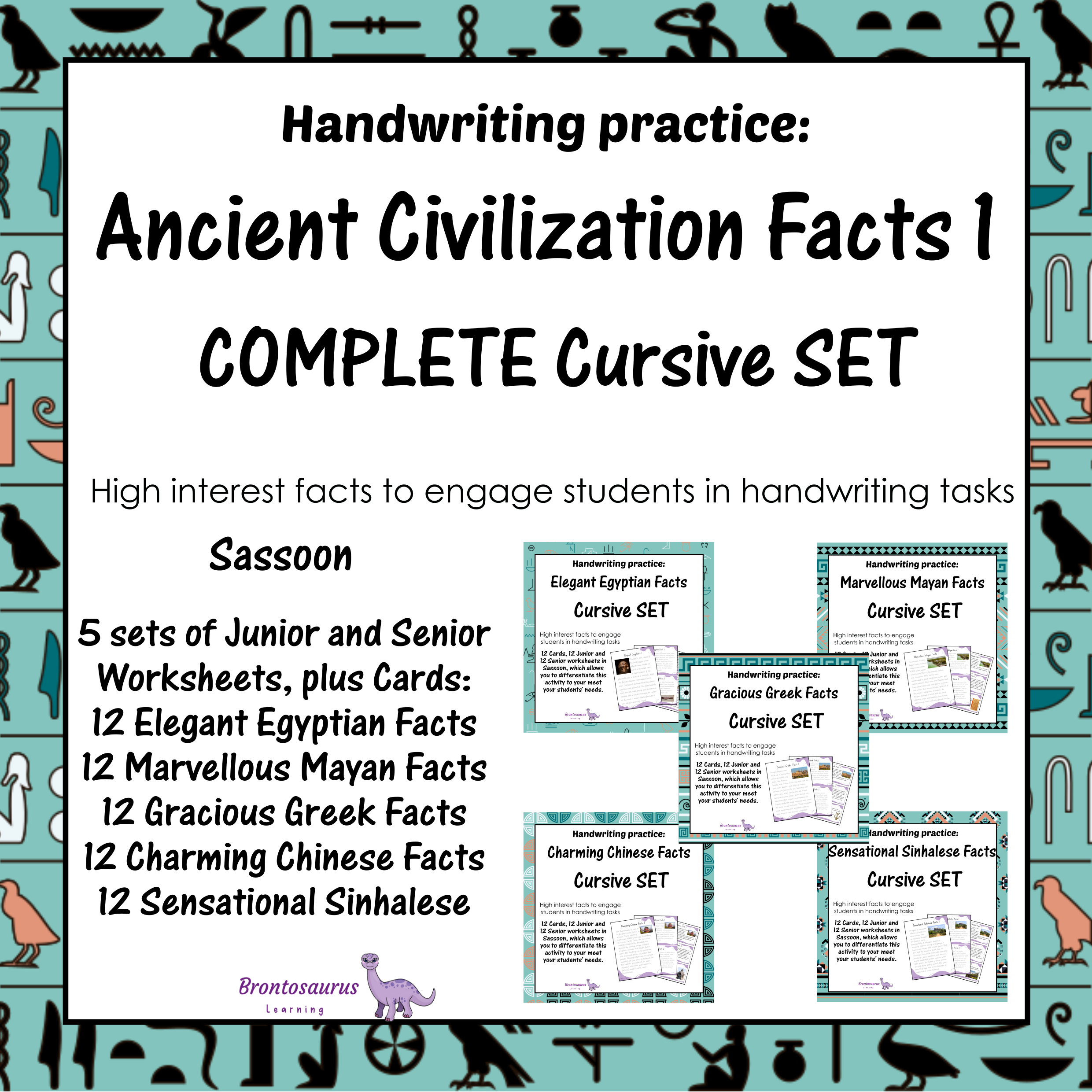 Ancient Civilisations Cursive Set - SASS cover image