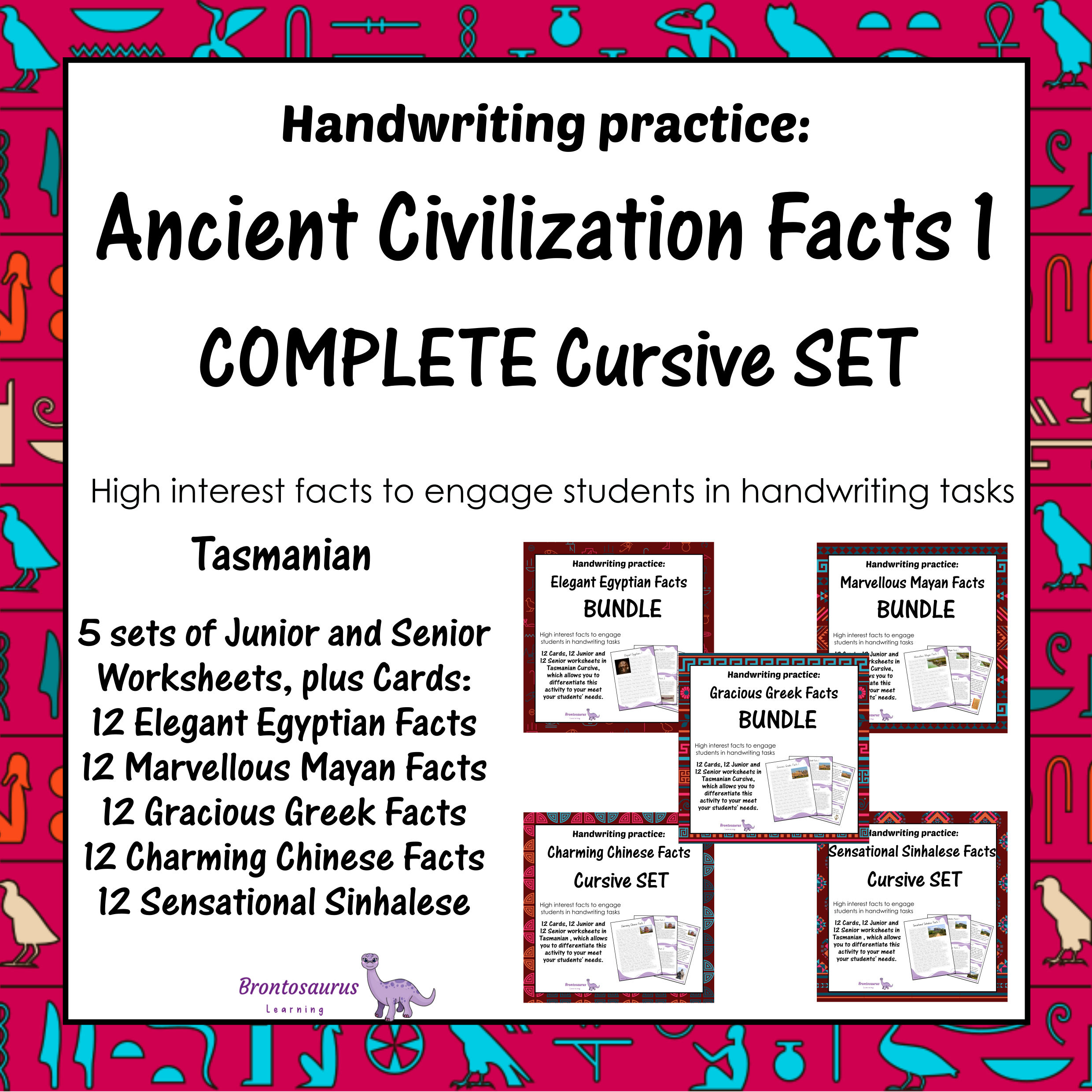 Ancient Civilisations Cursive Set - TAS cover image