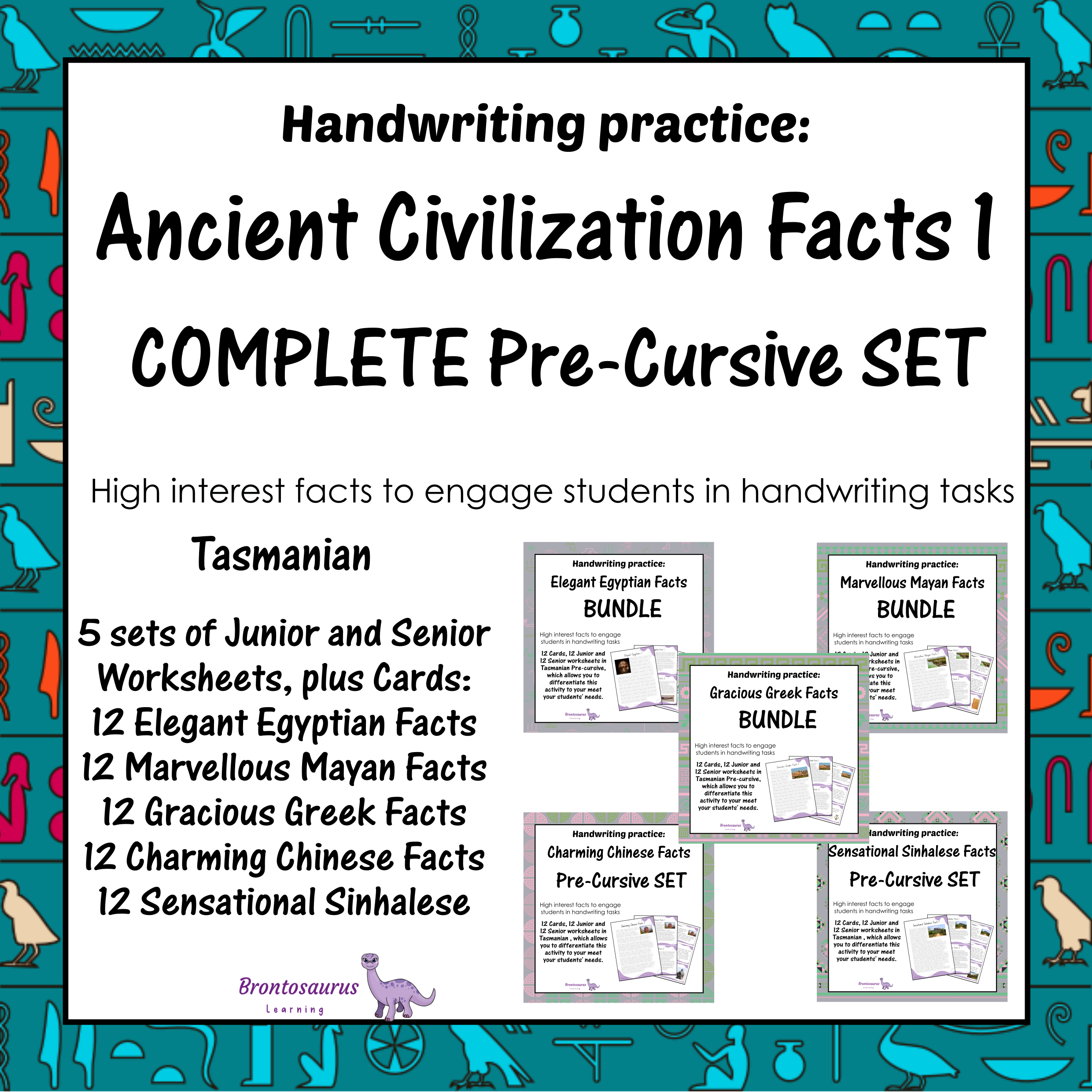 Ancient Civilisations Pre-cursive Set - TAS cover image